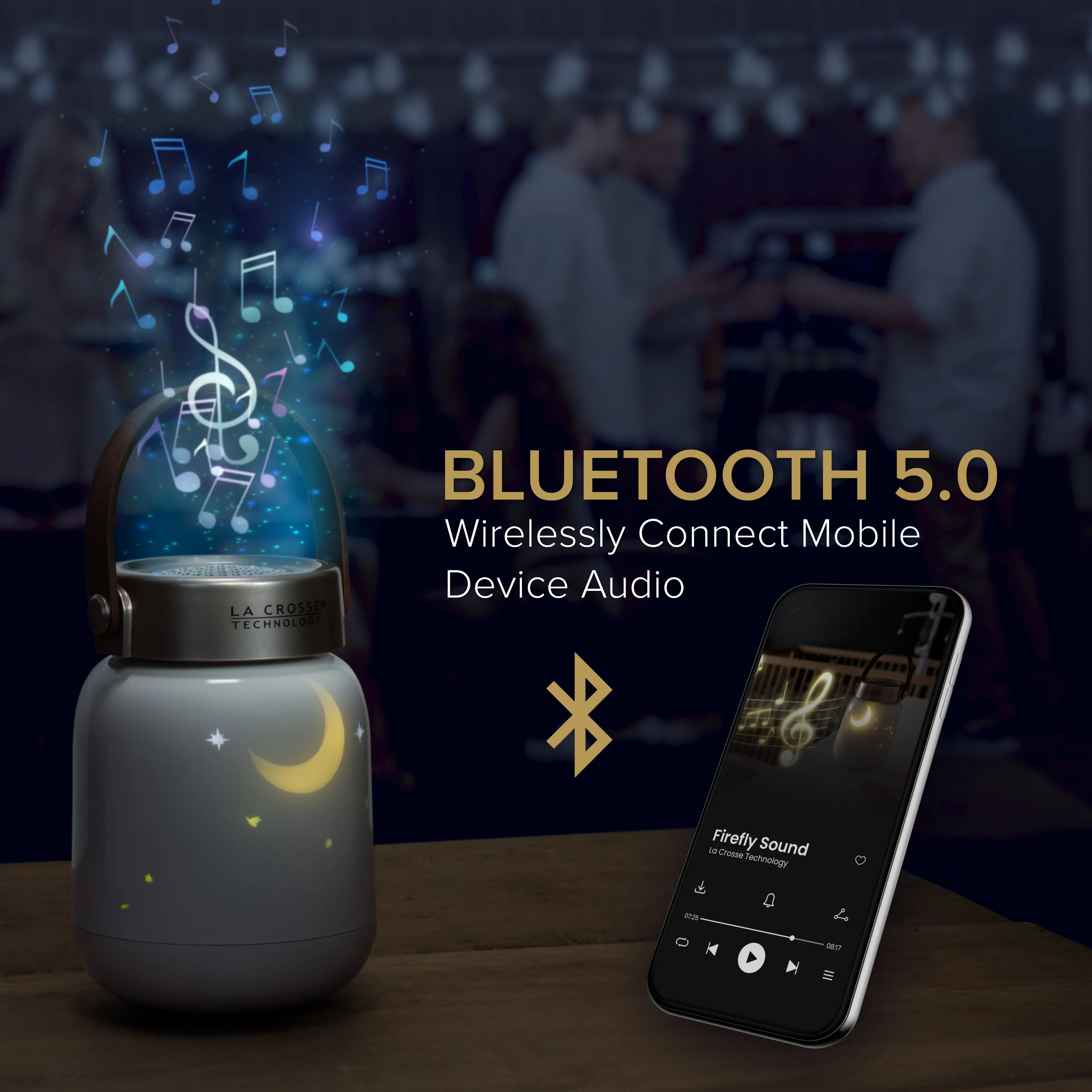 617-4817 Firefly Sound Machine with Alarm Clock and Bluetooth Speaker - Image 4