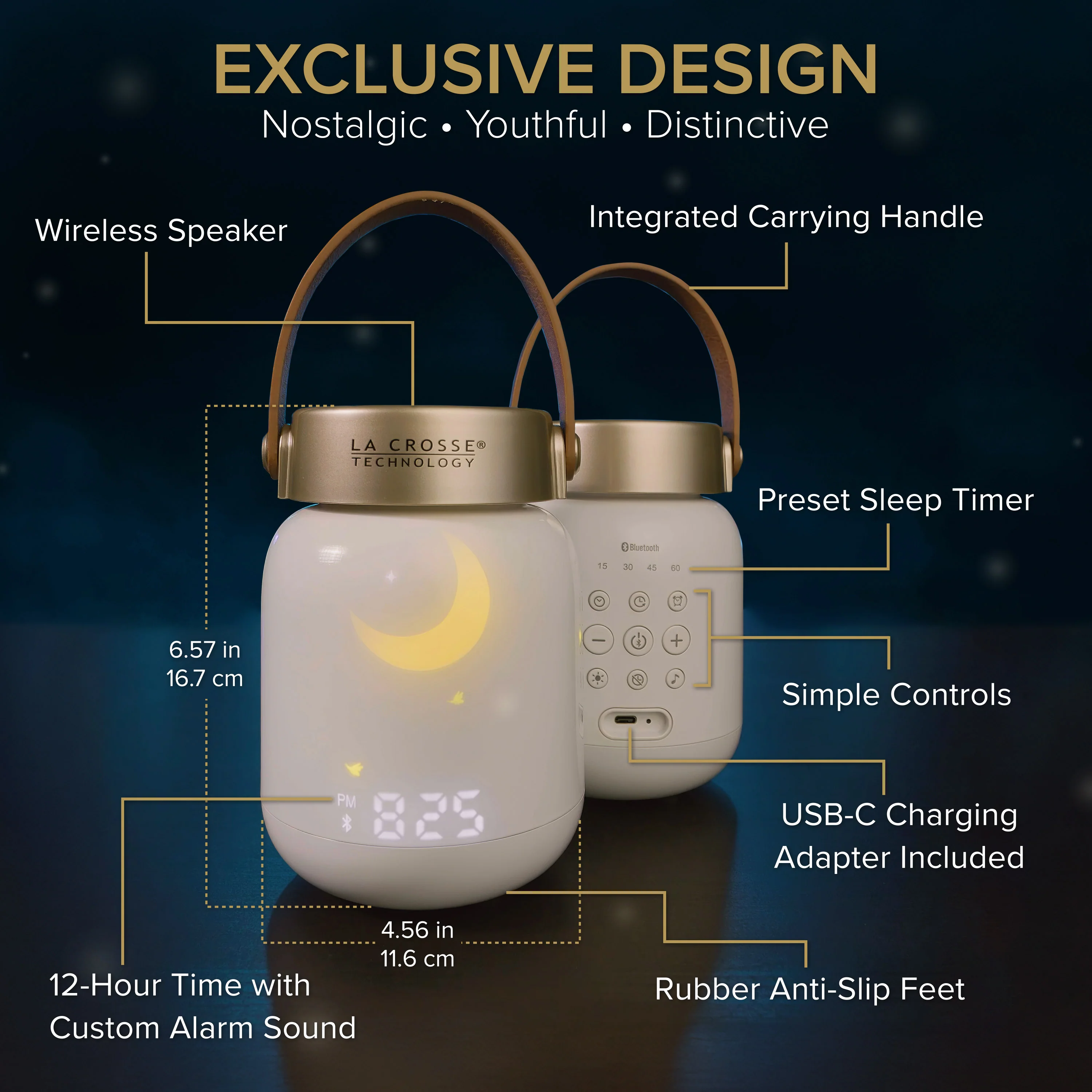617-4817 Firefly Sound Machine with Alarm Clock and Bluetooth Speaker - Image 6