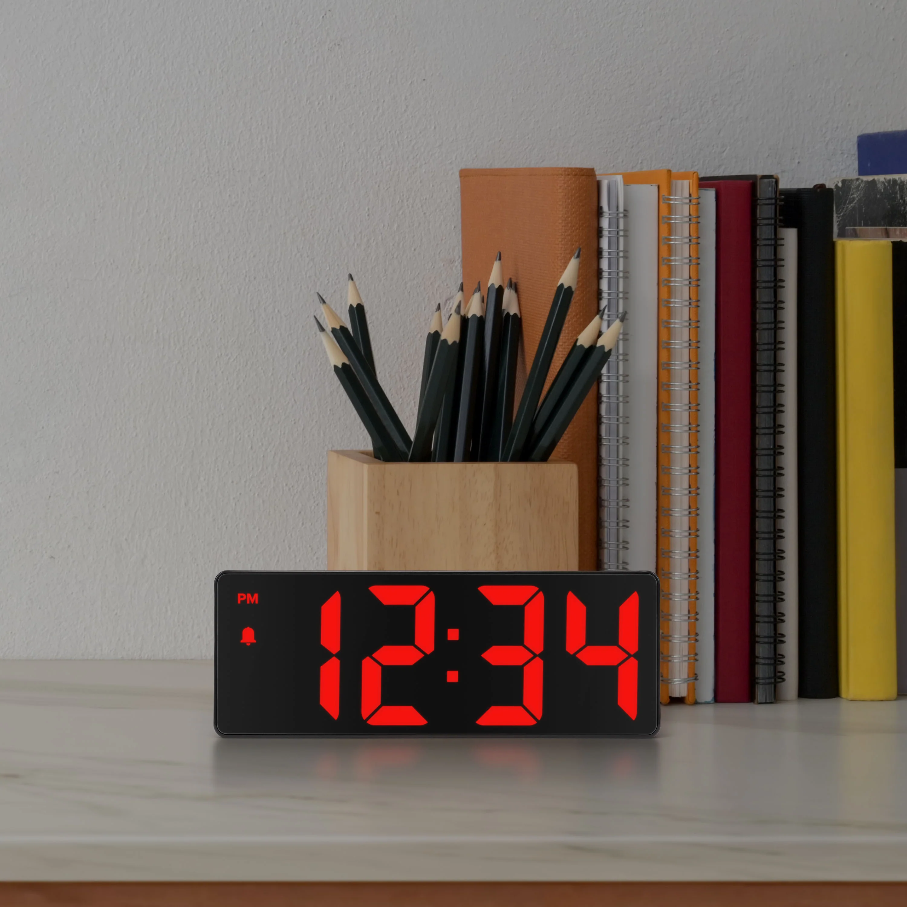 617-546 2-Inch LED Alarm Clock with Indoor Temperature - Image 4
