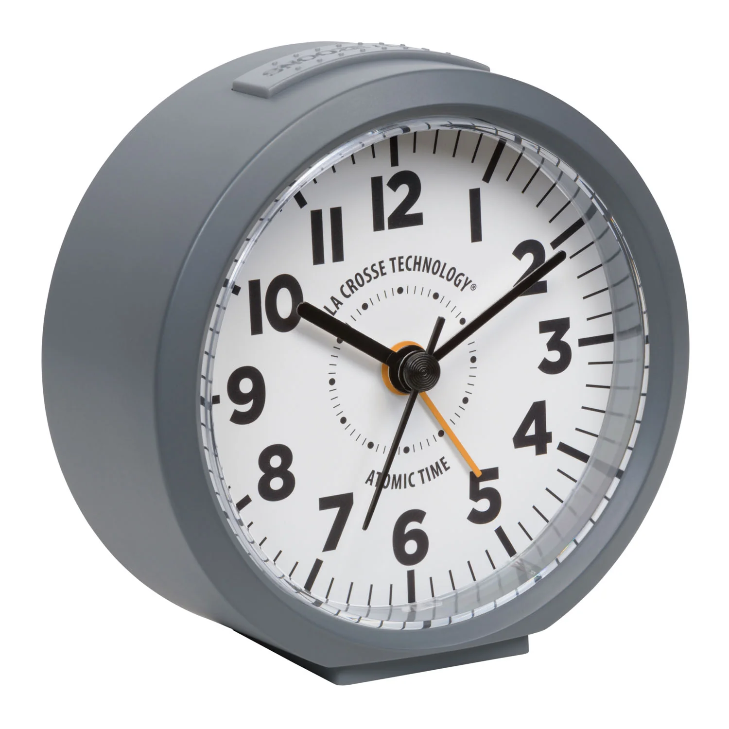 617-710 Atomic Analog Alarm Clock – Gray - Image 3