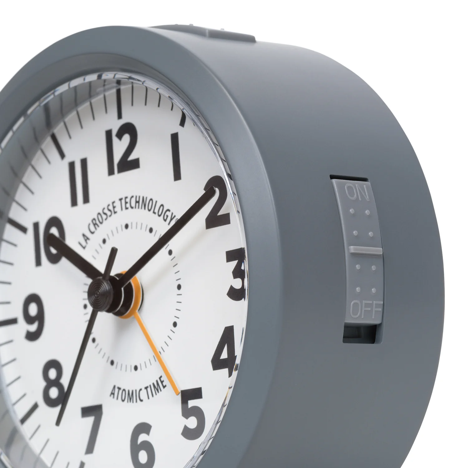 617-710 Atomic Analog Alarm Clock – Gray - Image 6