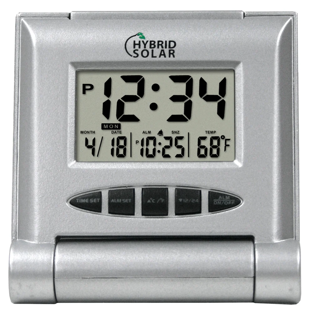 Solar Travel Alarm Clock
