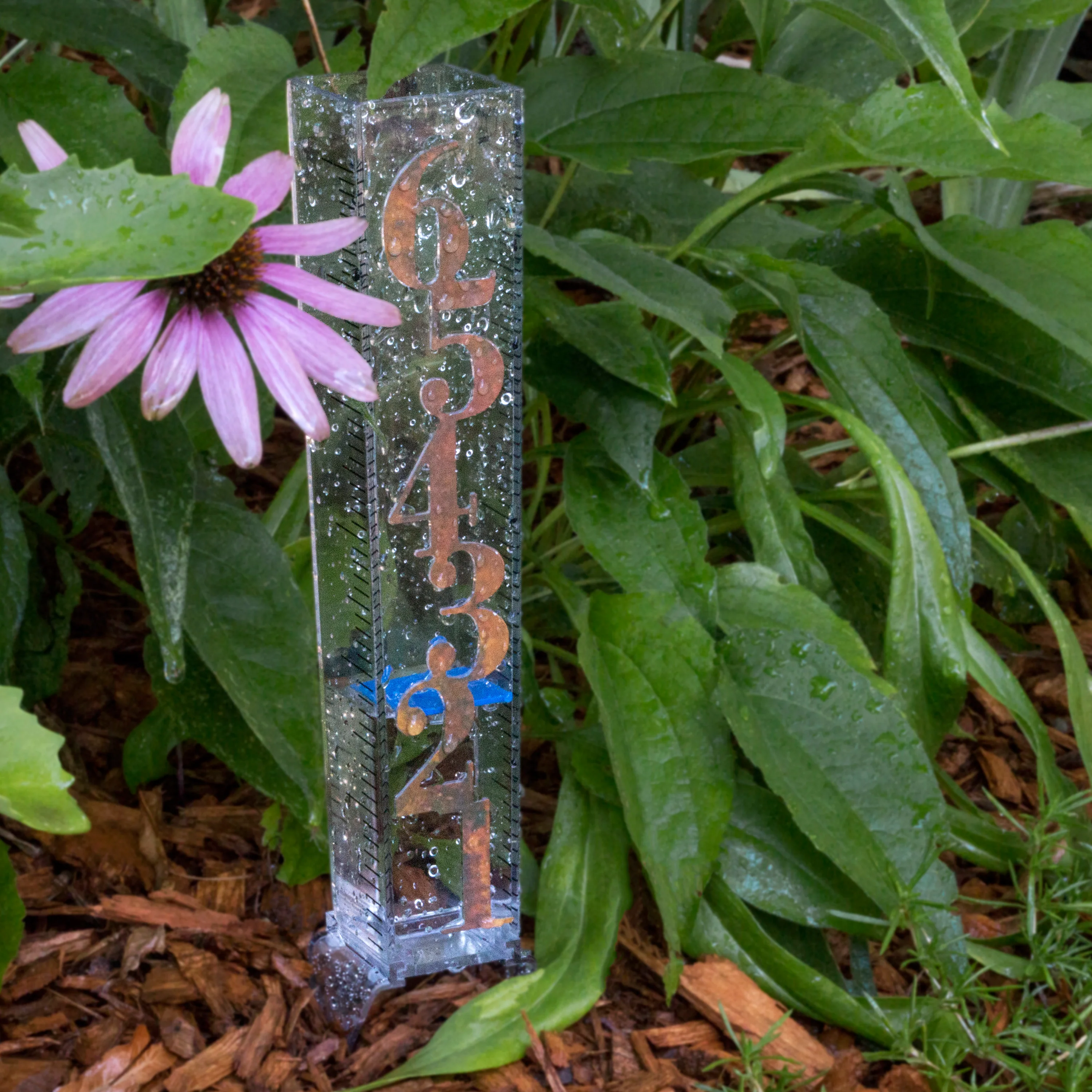 705-110 6 inch Patina Rain Gauge - Image 3