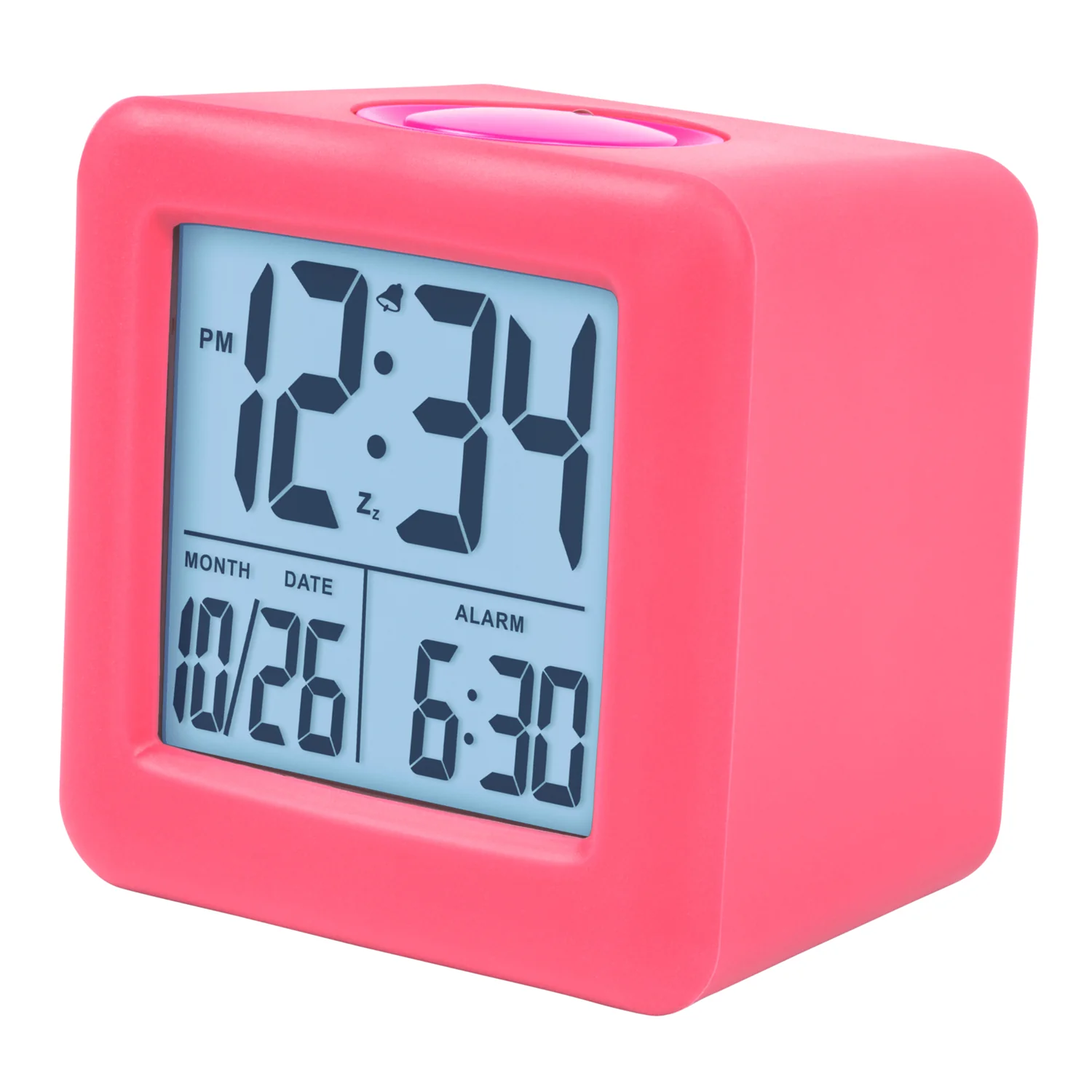 73002 Soft Cube LCD Alarm Clock - Image 3