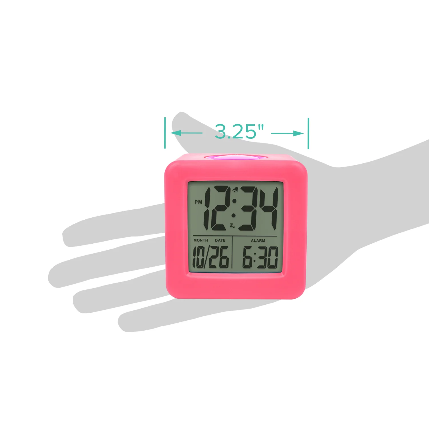 73002 Soft Cube LCD Alarm Clock - Image 4