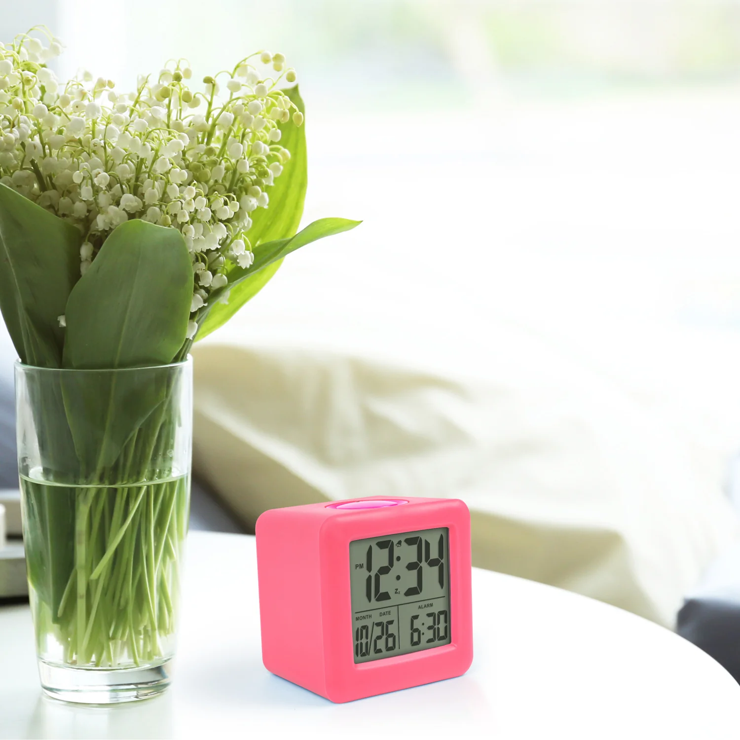 73002 Soft Cube LCD Alarm Clock - Image 5