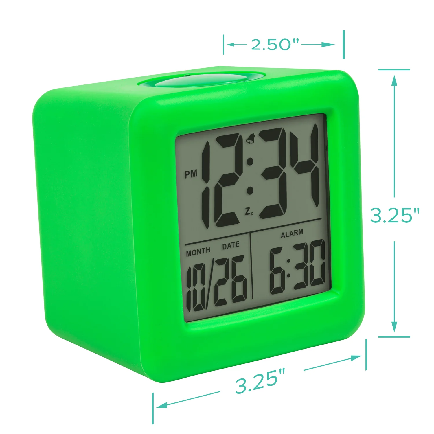 73003 Soft Cube LCD Alarm Clock - Image 4
