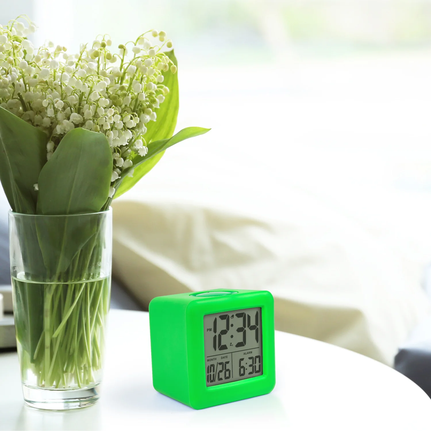73003 Soft Cube LCD Alarm Clock - Image 6