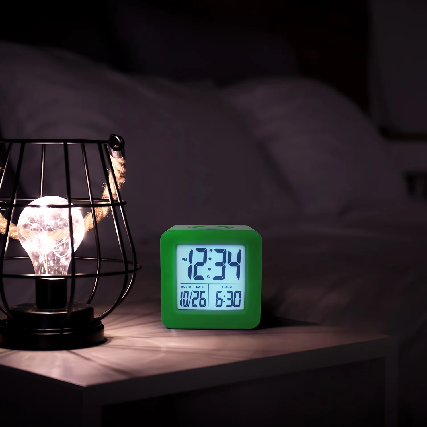 73003 Soft Cube LCD Alarm Clock - Image 7