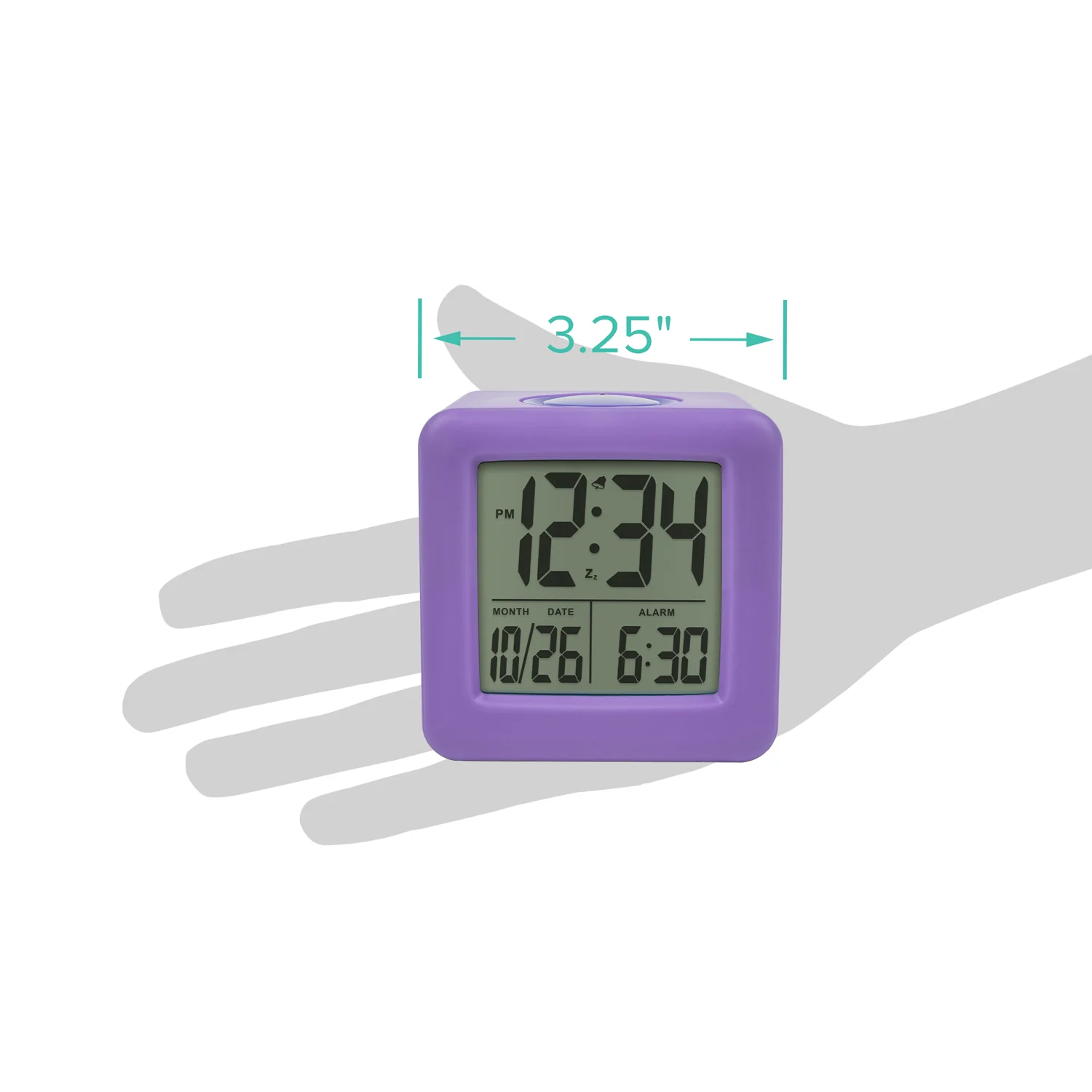 73004 Soft Cube LCD Alarm Clock - Image 6