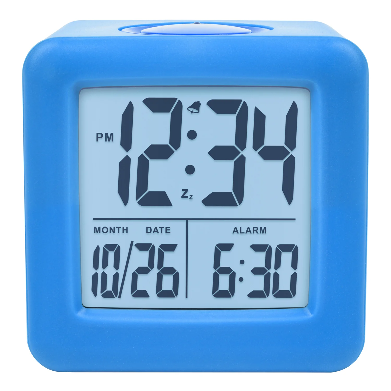 73005 Soft Cube LCD Alarm Clock - Image 2
