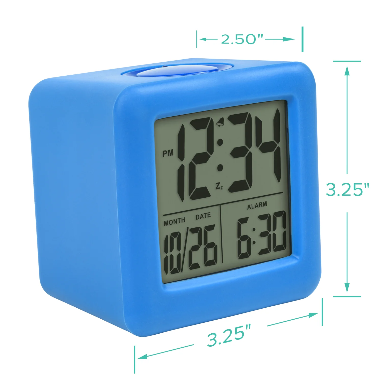 73005 Soft Cube LCD Alarm Clock - Image 5