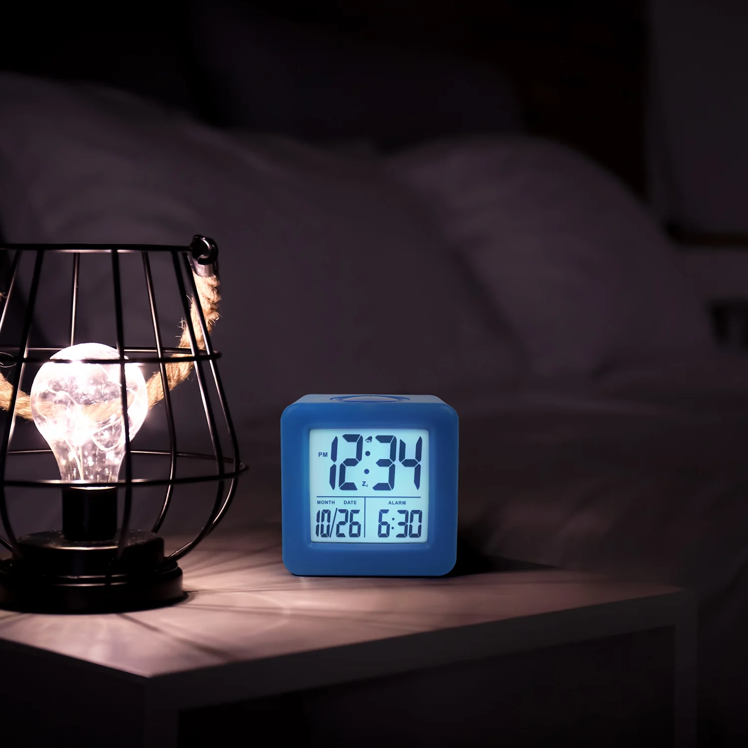 73005 Soft Cube LCD Alarm Clock - Image 8