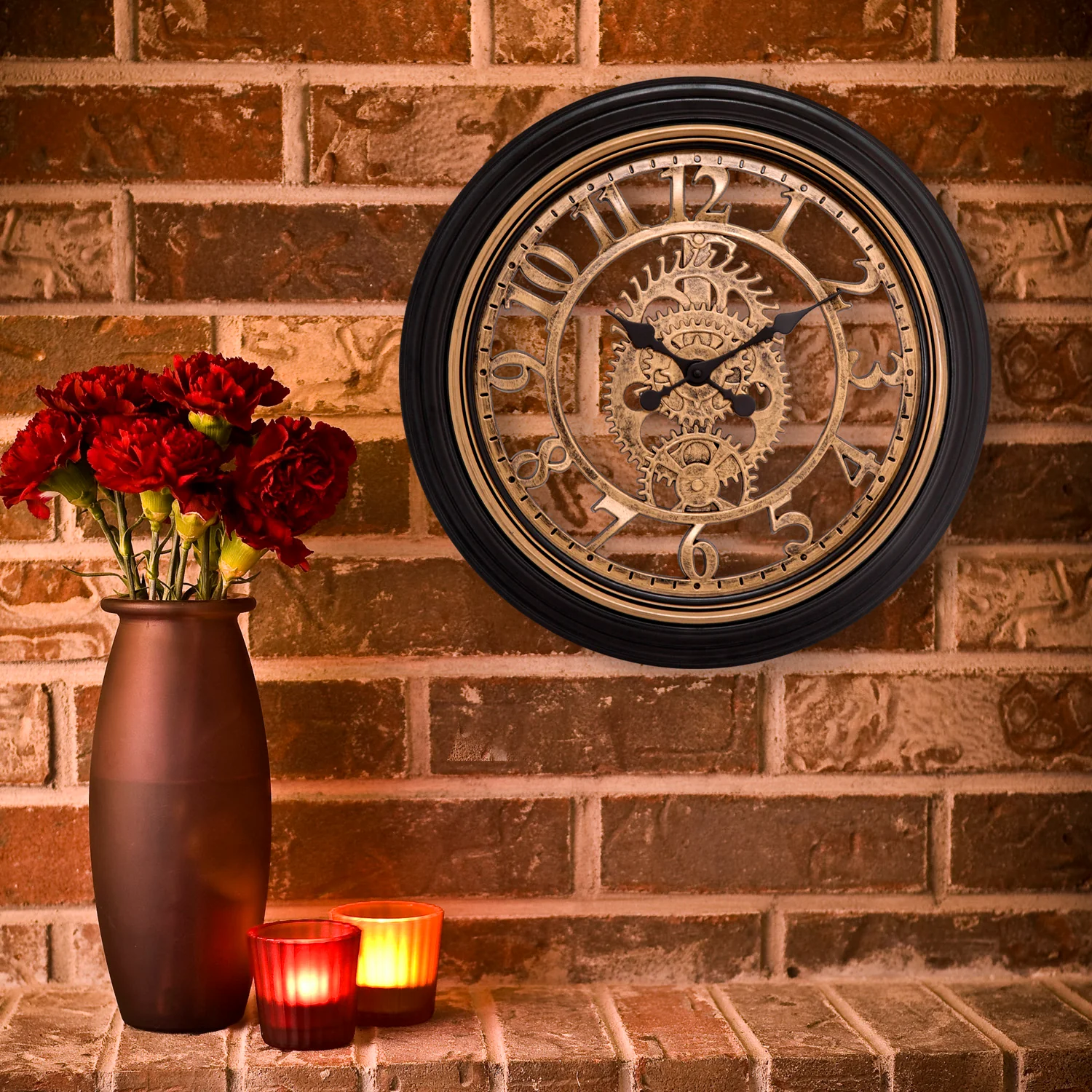 20 inch Plastic Gears Wall Clock - Image 3