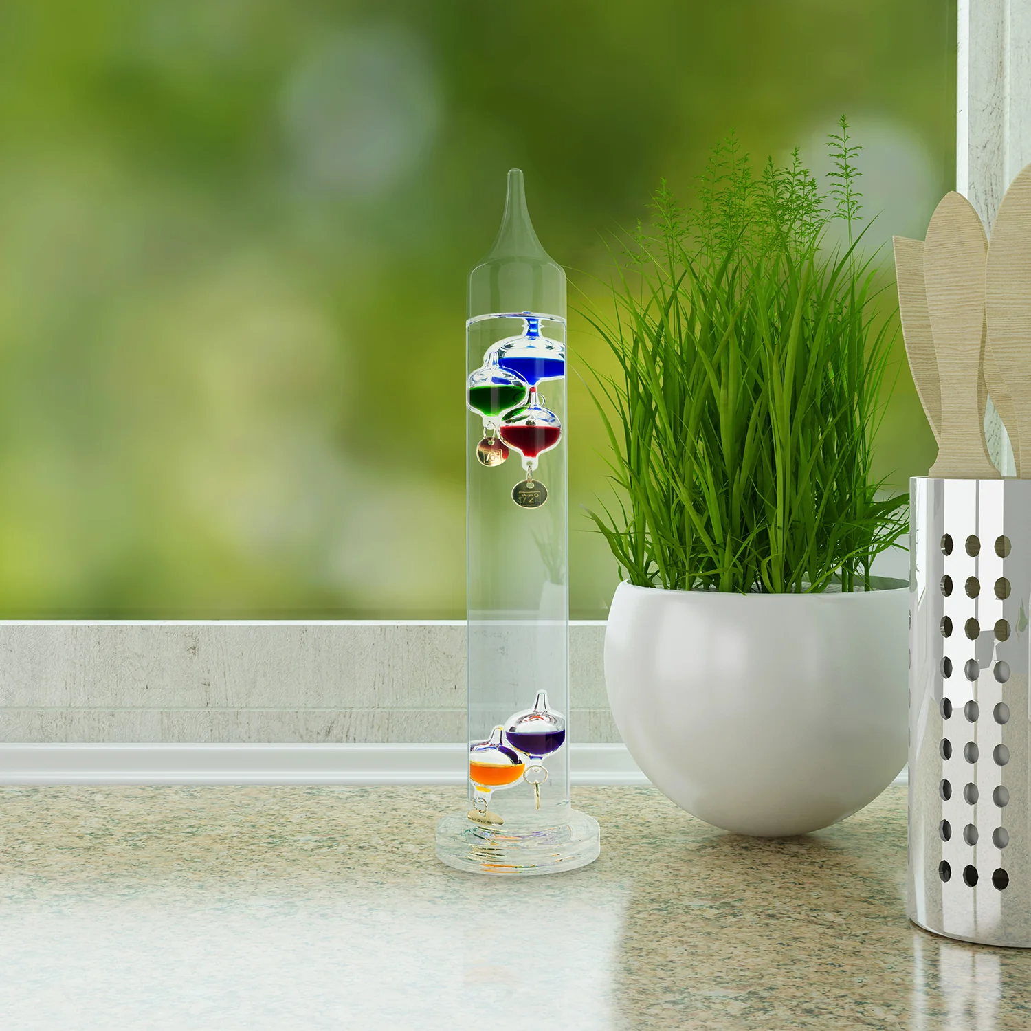 914-1828 11 in. Galileo Thermometer - Image 3