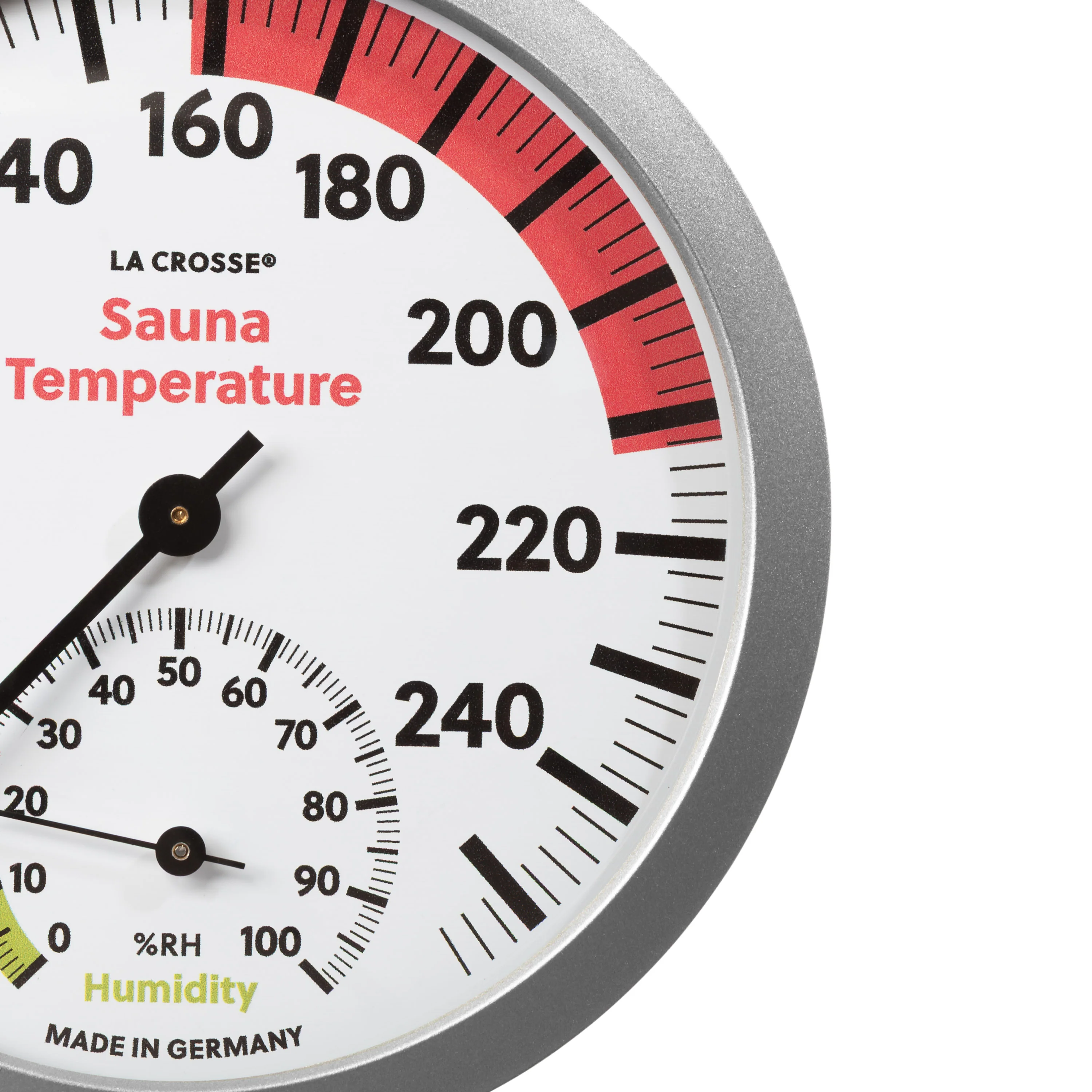 914-612 Sauna Thermometer with Hygrometer - Silver - Image 2
