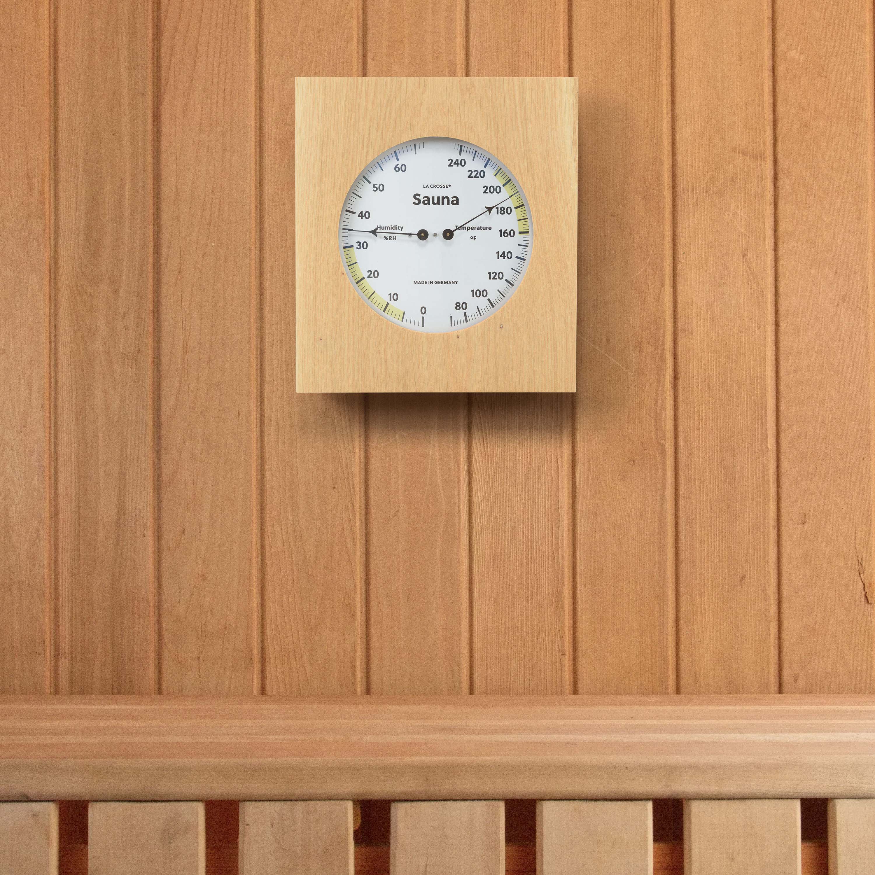 914-620 Sauna Thermometer and Hygrometer - Wood - Image 8