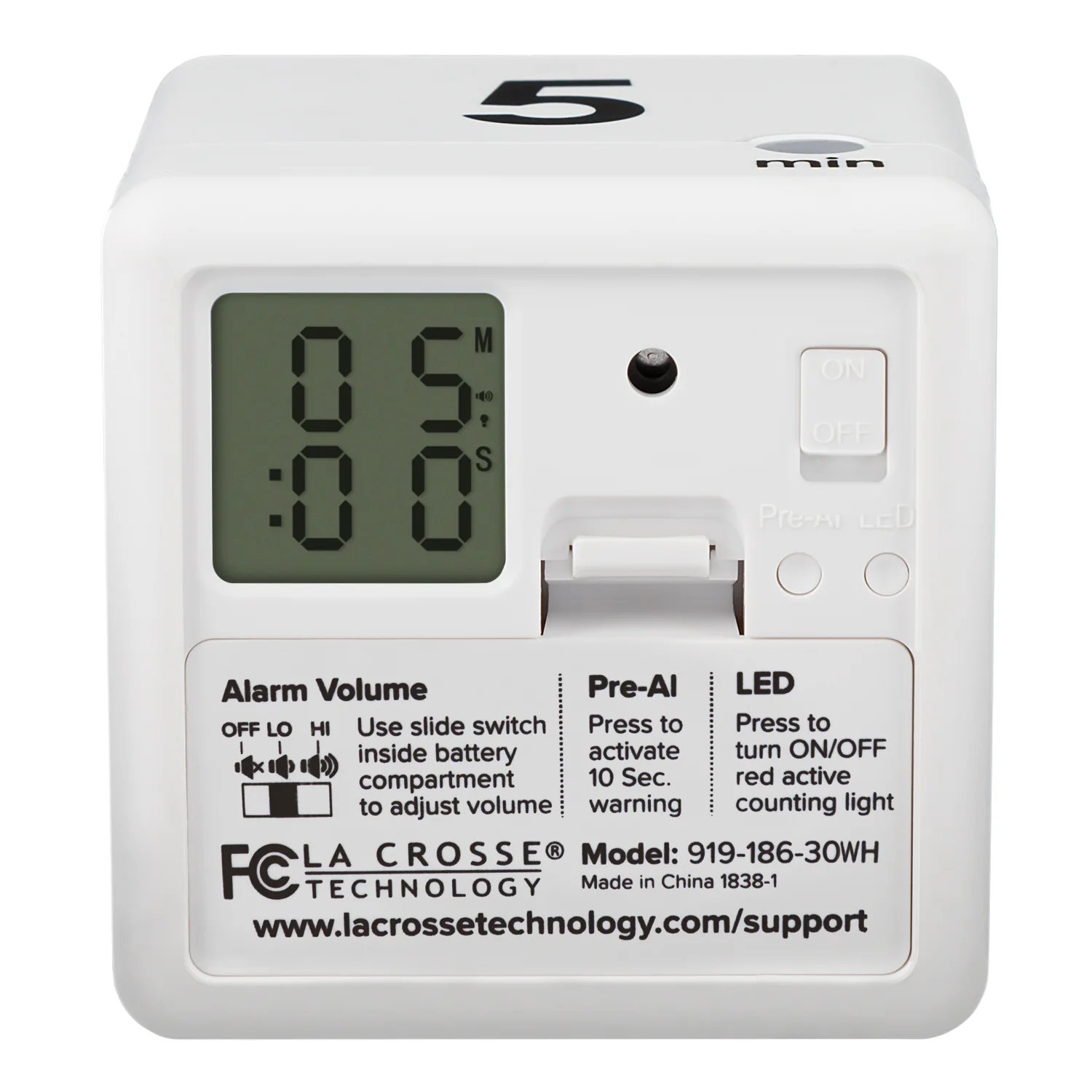 919-186-60WH Cube Timer - Image 3
