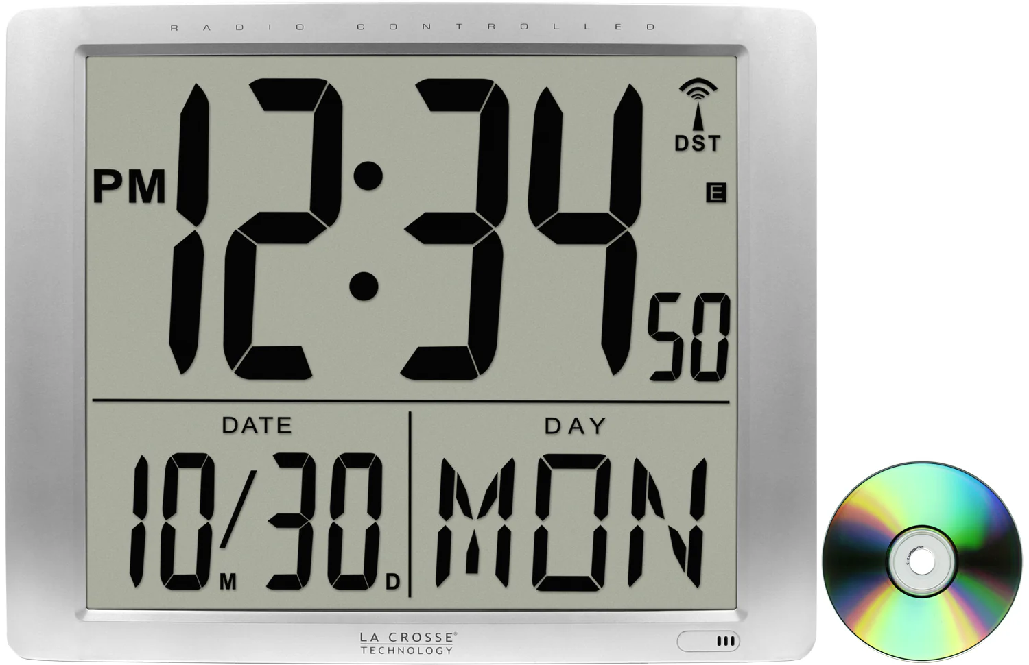 Jumbo Digits Atomic Wall Clock - Image 2