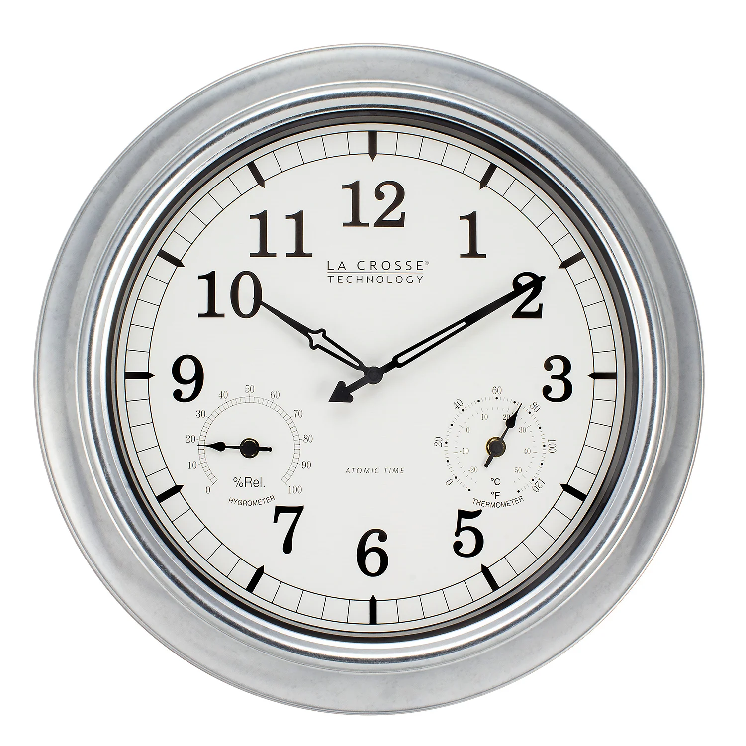 Indoor/Outdoor Galvanized Wall Clock