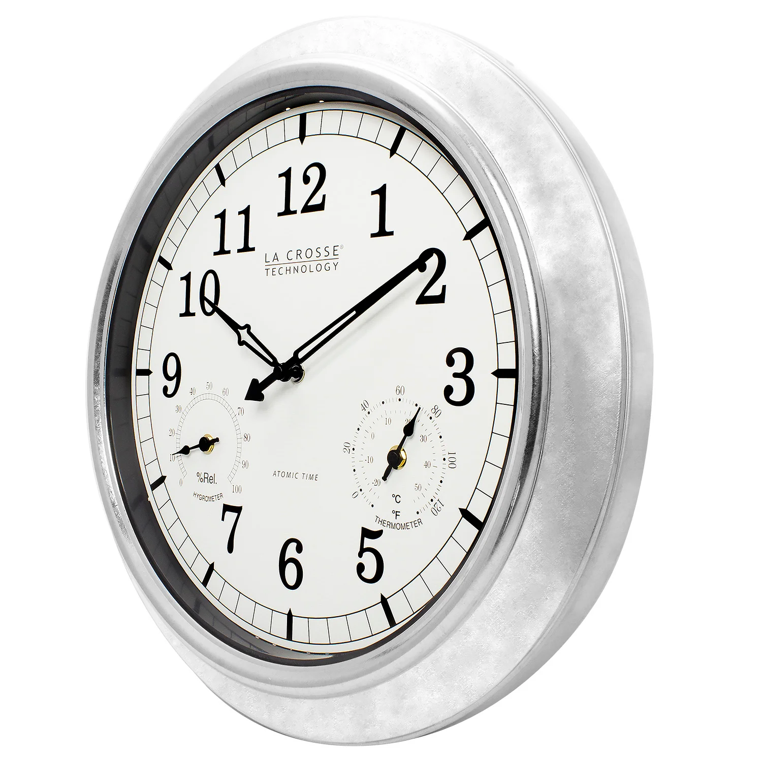 Indoor/Outdoor Galvanized Wall Clock - Image 2