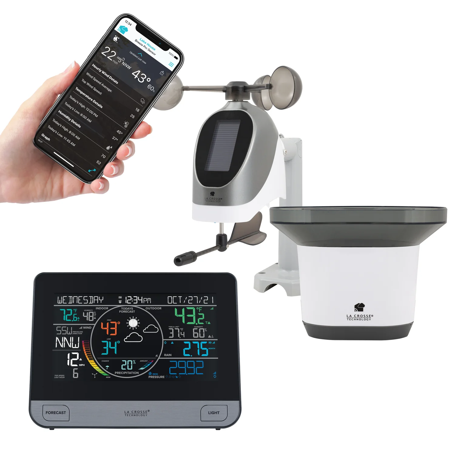 C75716 Complete Personal Remote Monitoring Wi-Fi Weather Station - Image 3