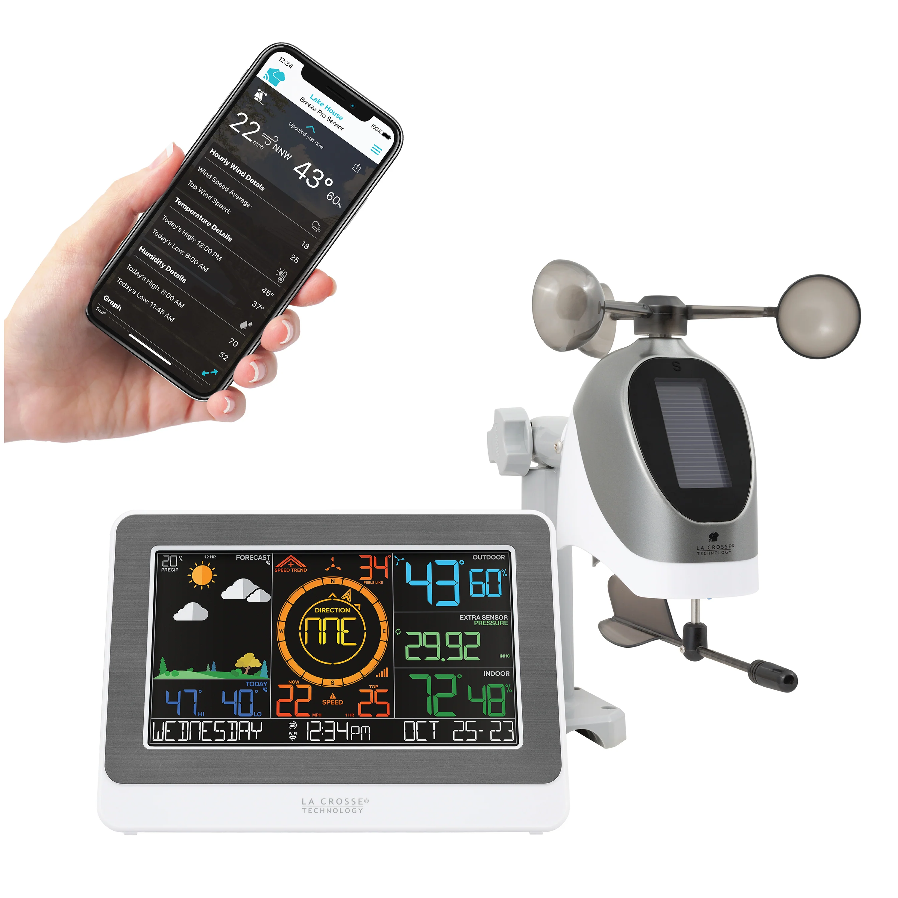 C79790V2 WiFi Wind + Weather Station