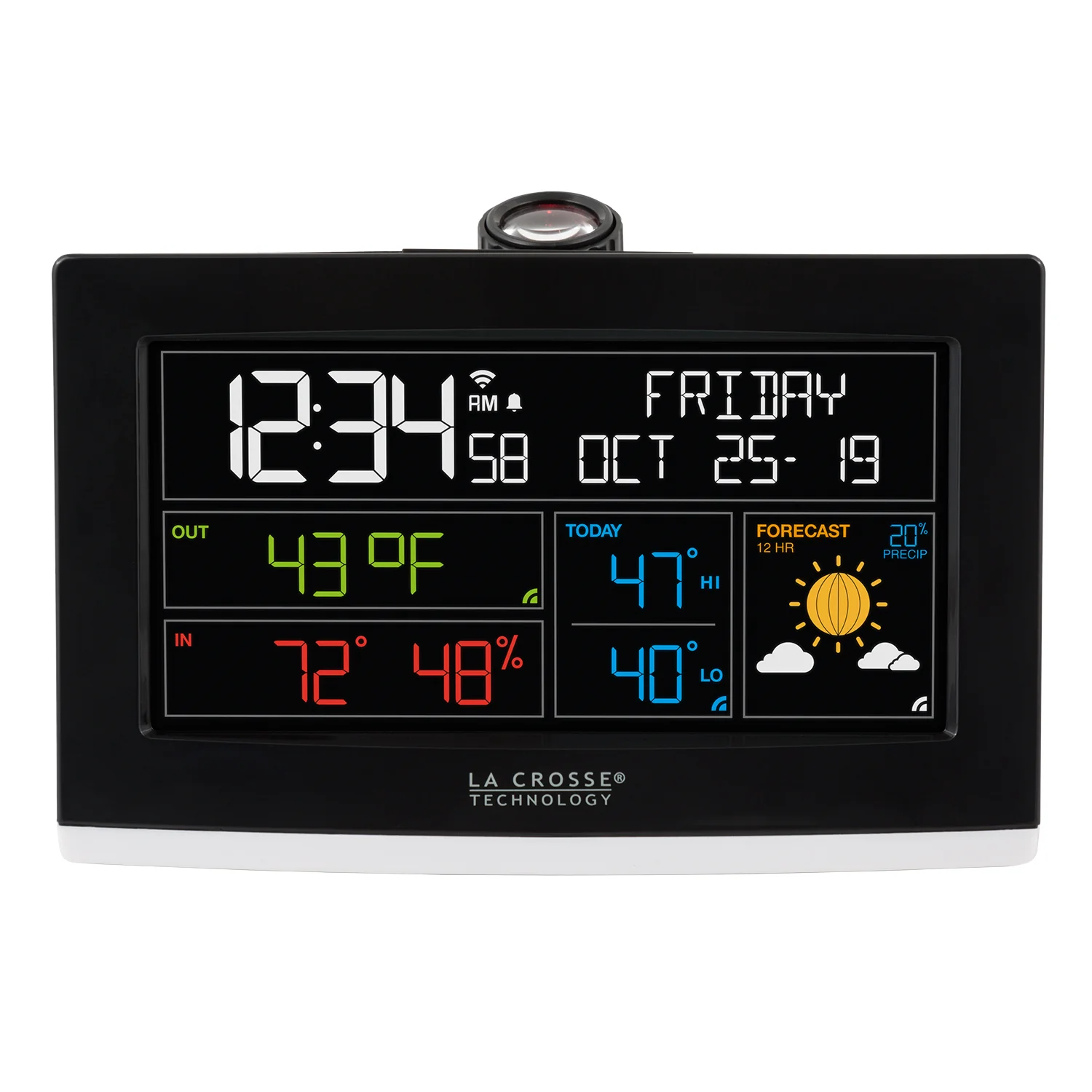 C82929 WiFi Projection Alarm Clock