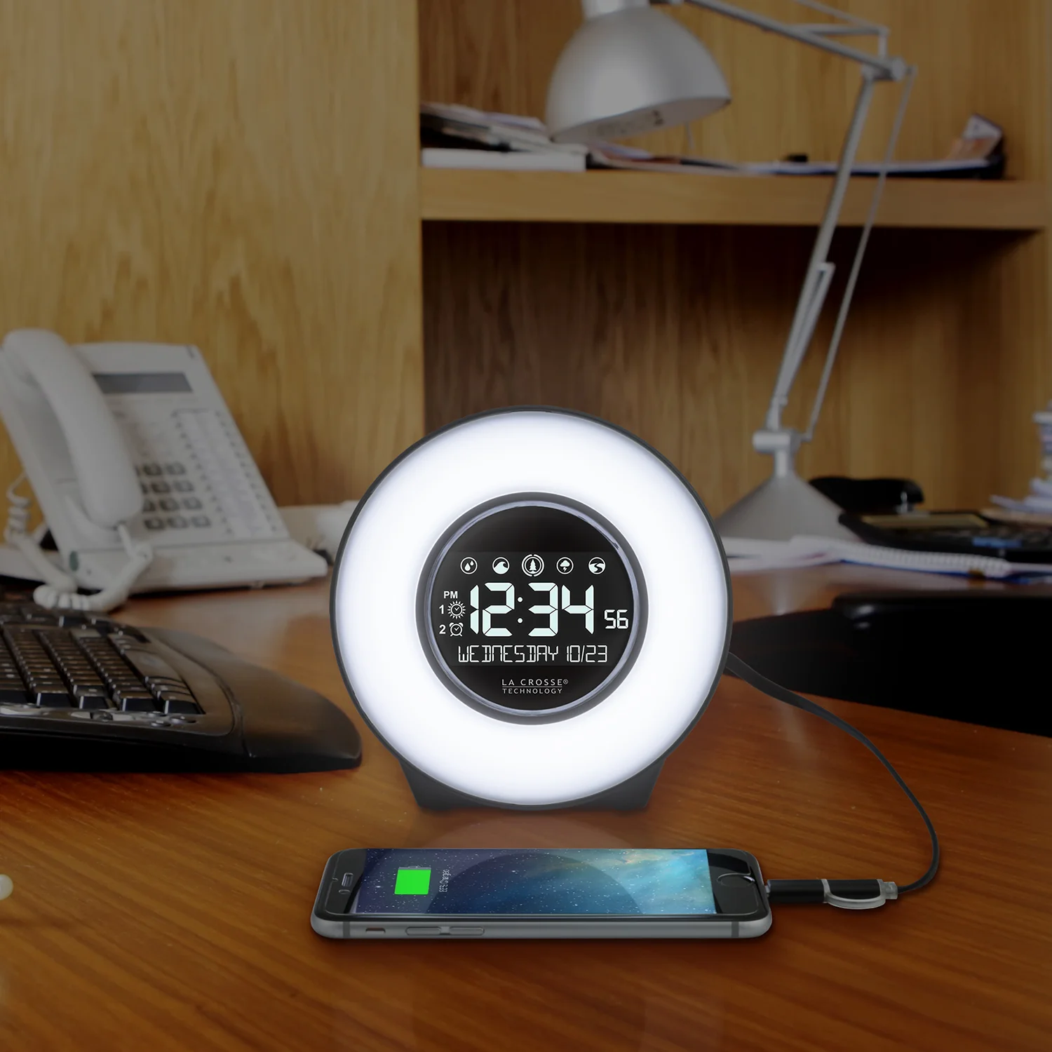 C83117 Mood Light and Nature Sound Alarm Clock - Image 6