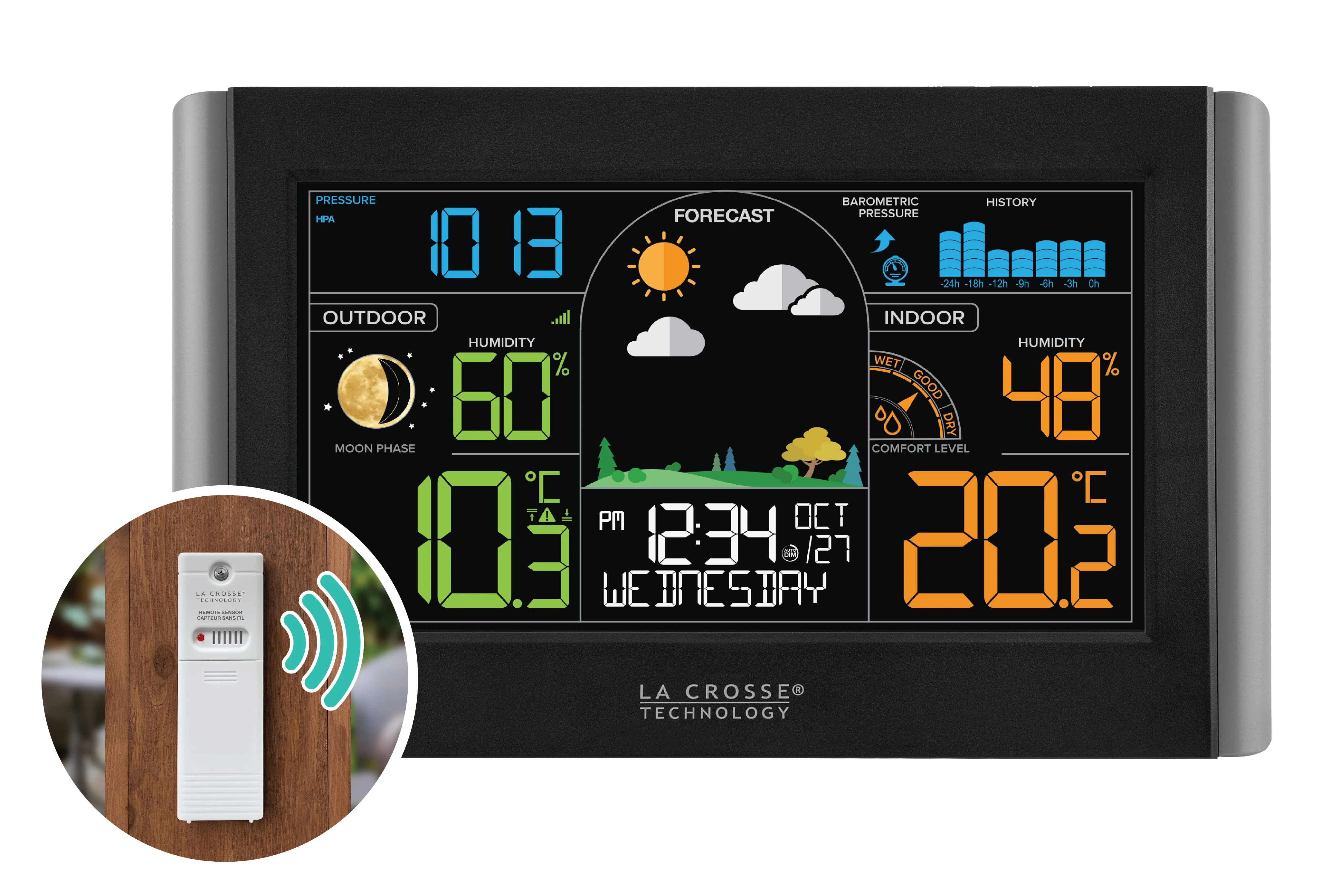 CA76669 Wireless Color Weather Station
