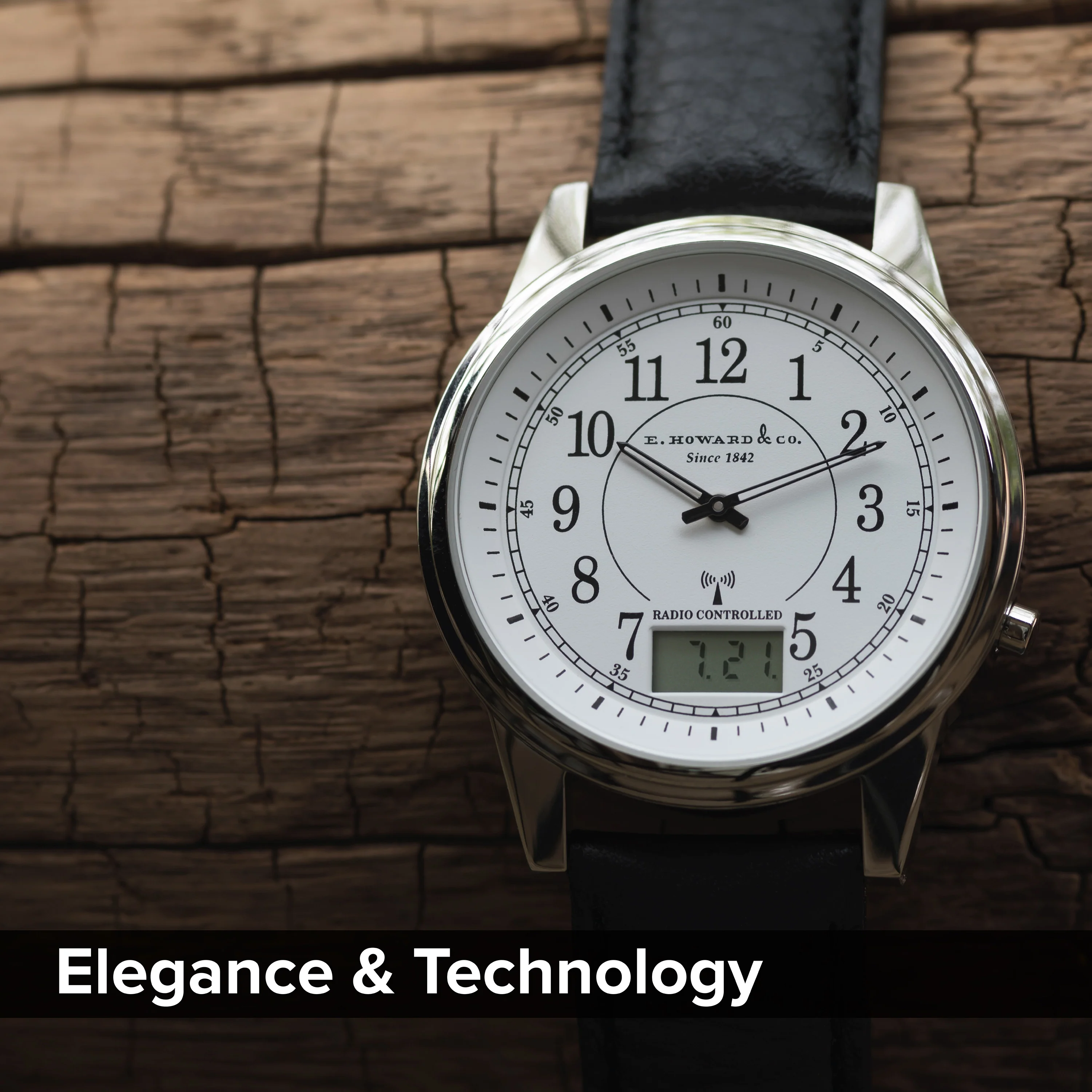 EH-23SA E Howard Stainless Steel Atomic Watch - Image 3