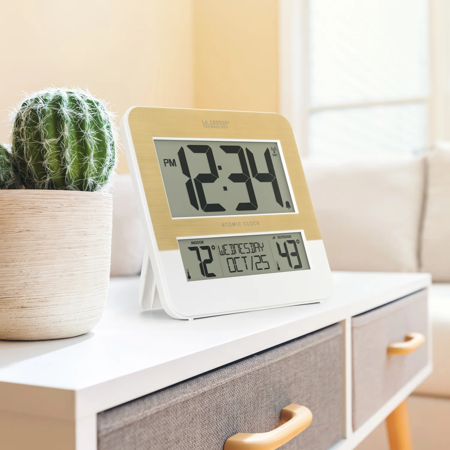 L73859 Atomic Clock with Indoor and Outdoor Temperature - Image 5