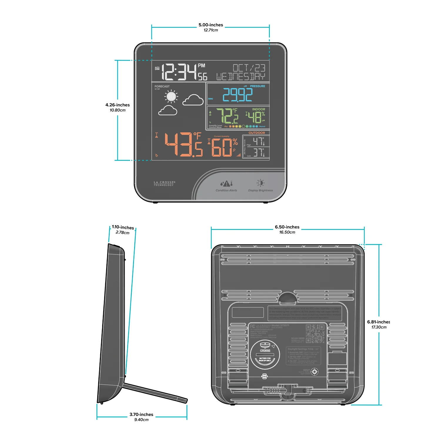M71633 Wireless Color Weather Station - Image 8