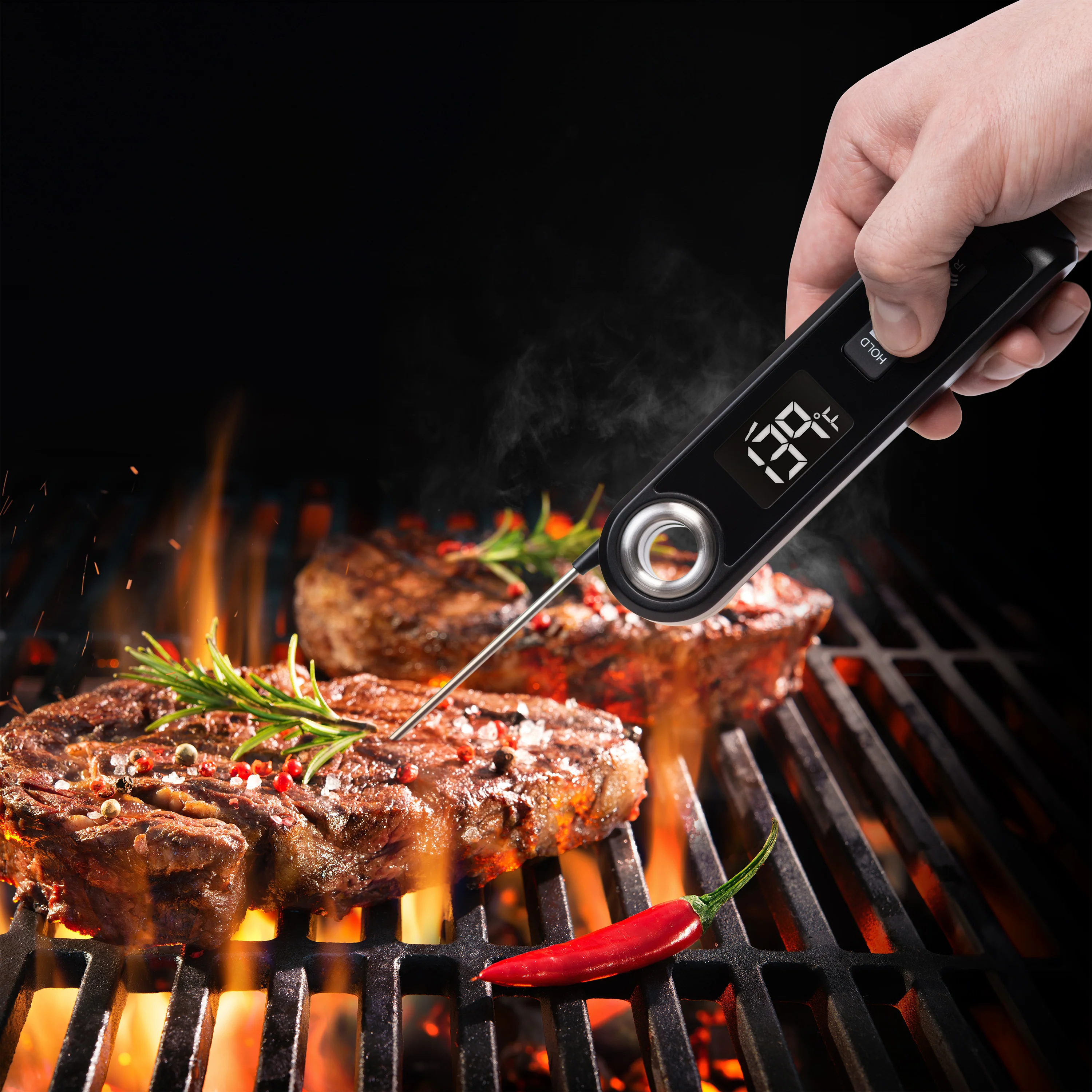 M71800 Infrared Grilling Thermometer with Probe - Image 7