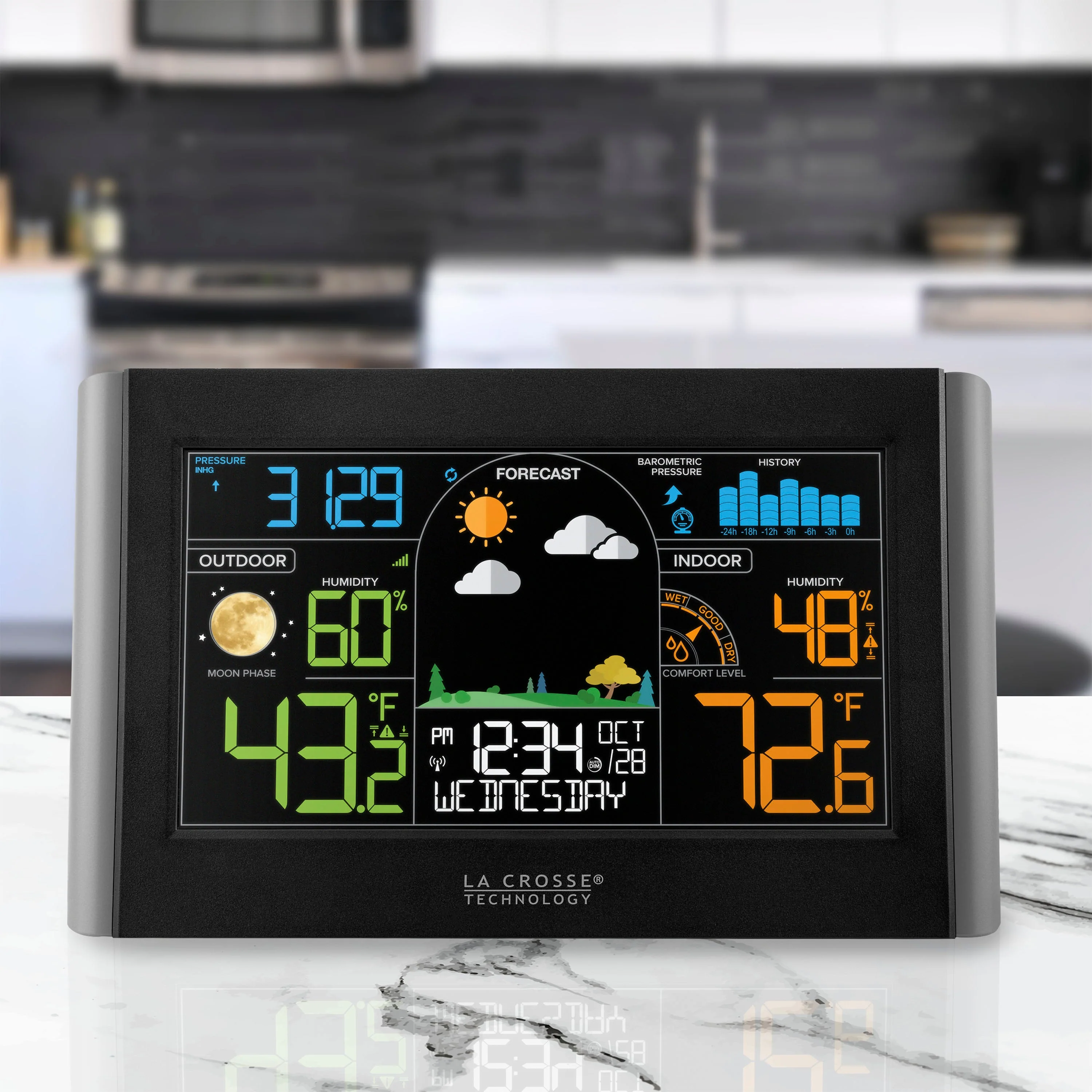 M74863 Wireless Color Weather Station - Image 4