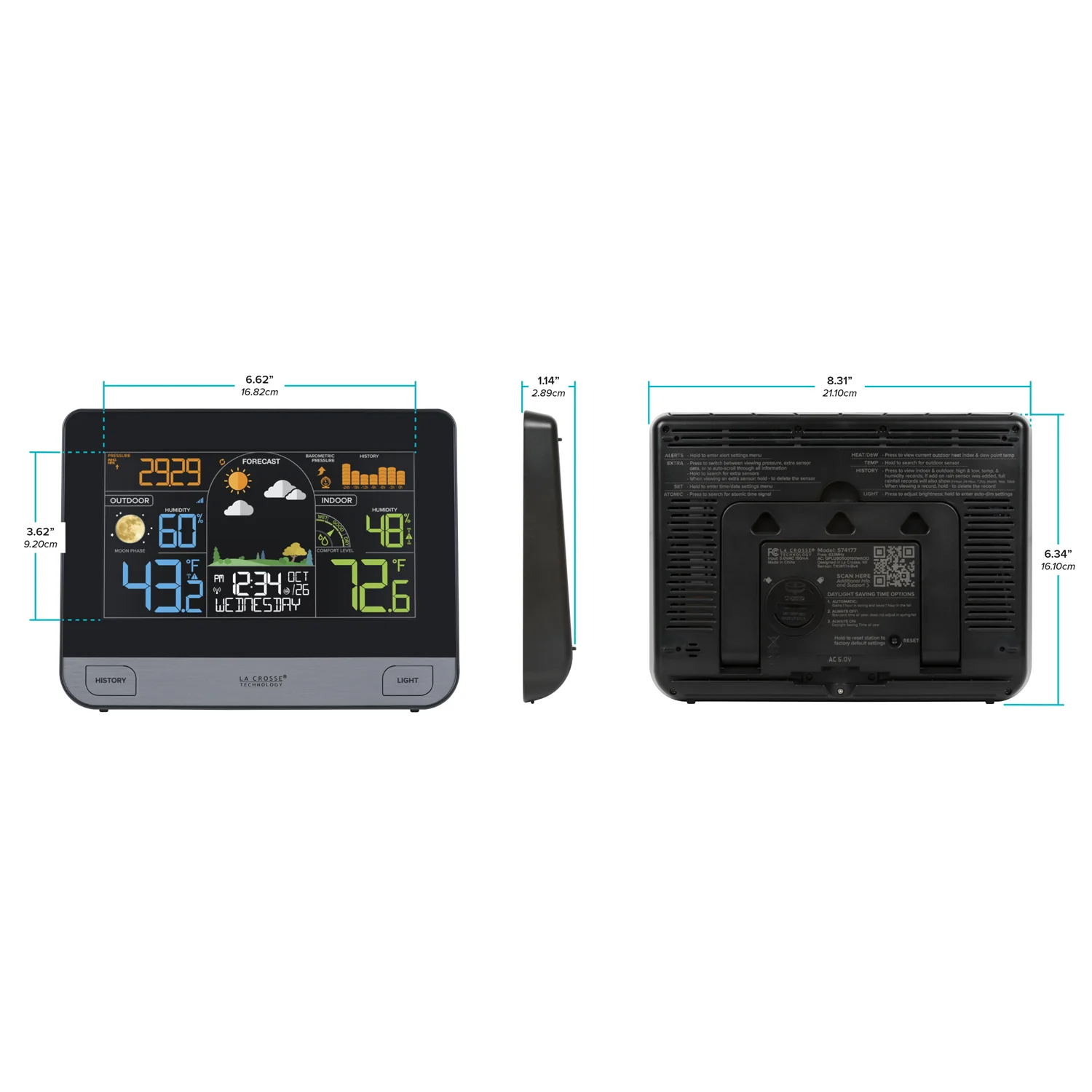 S74177 Wireless Color Weather Station - Image 6