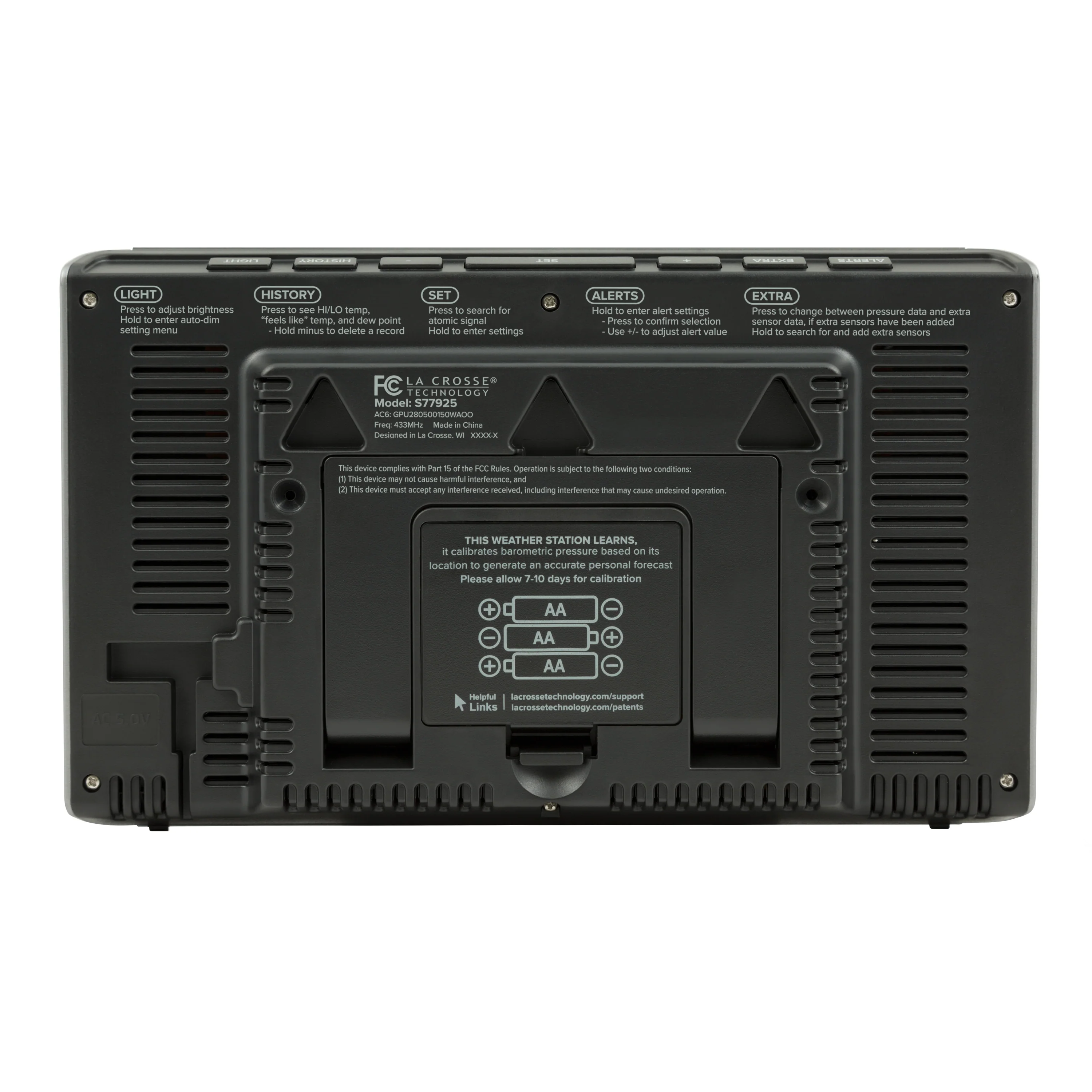S77925 Wireless Color Weather Station - Image 5