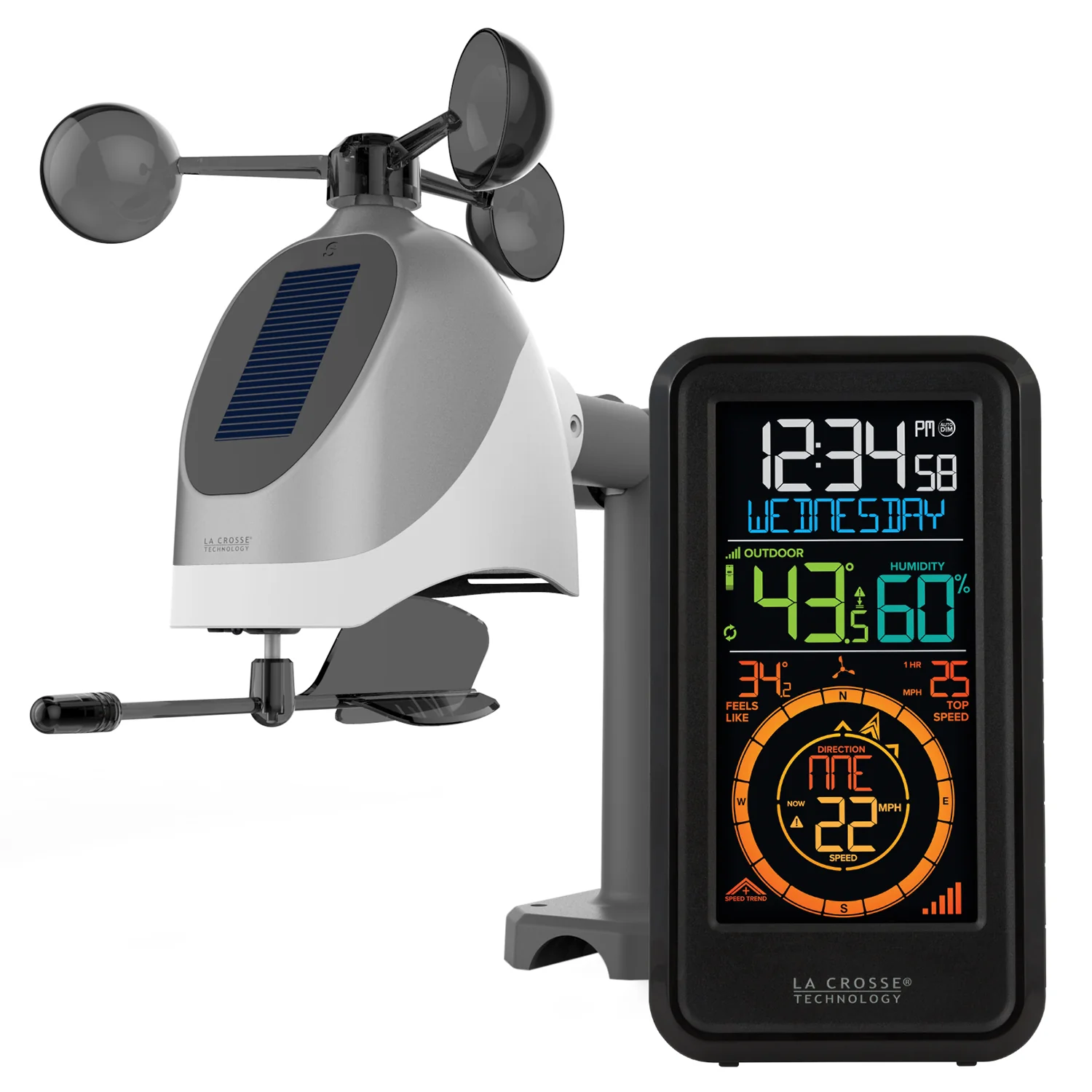 S81120 Wireless Weather Station with Temperature, Wind, & Humidity - Image 3
