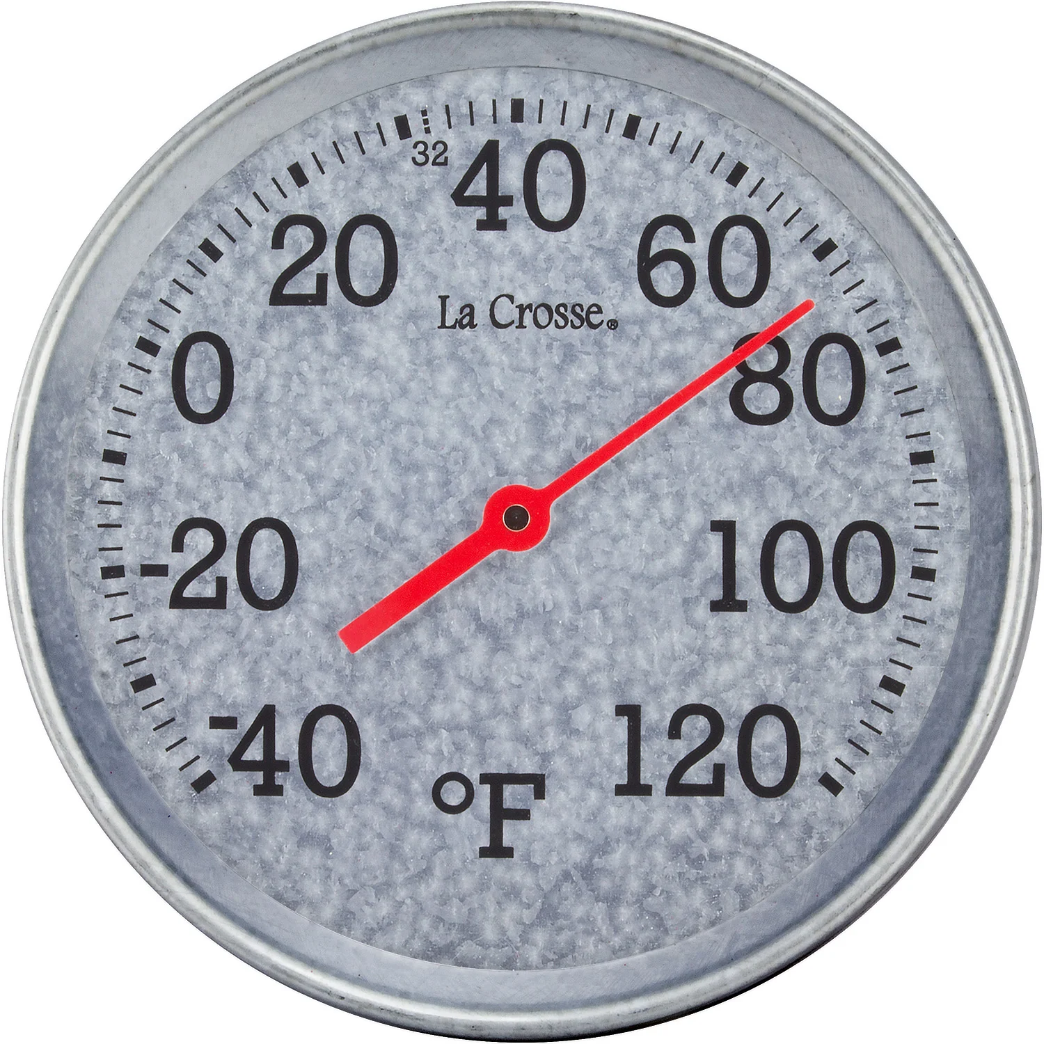 8 inch Galvanized Metal Thermometer