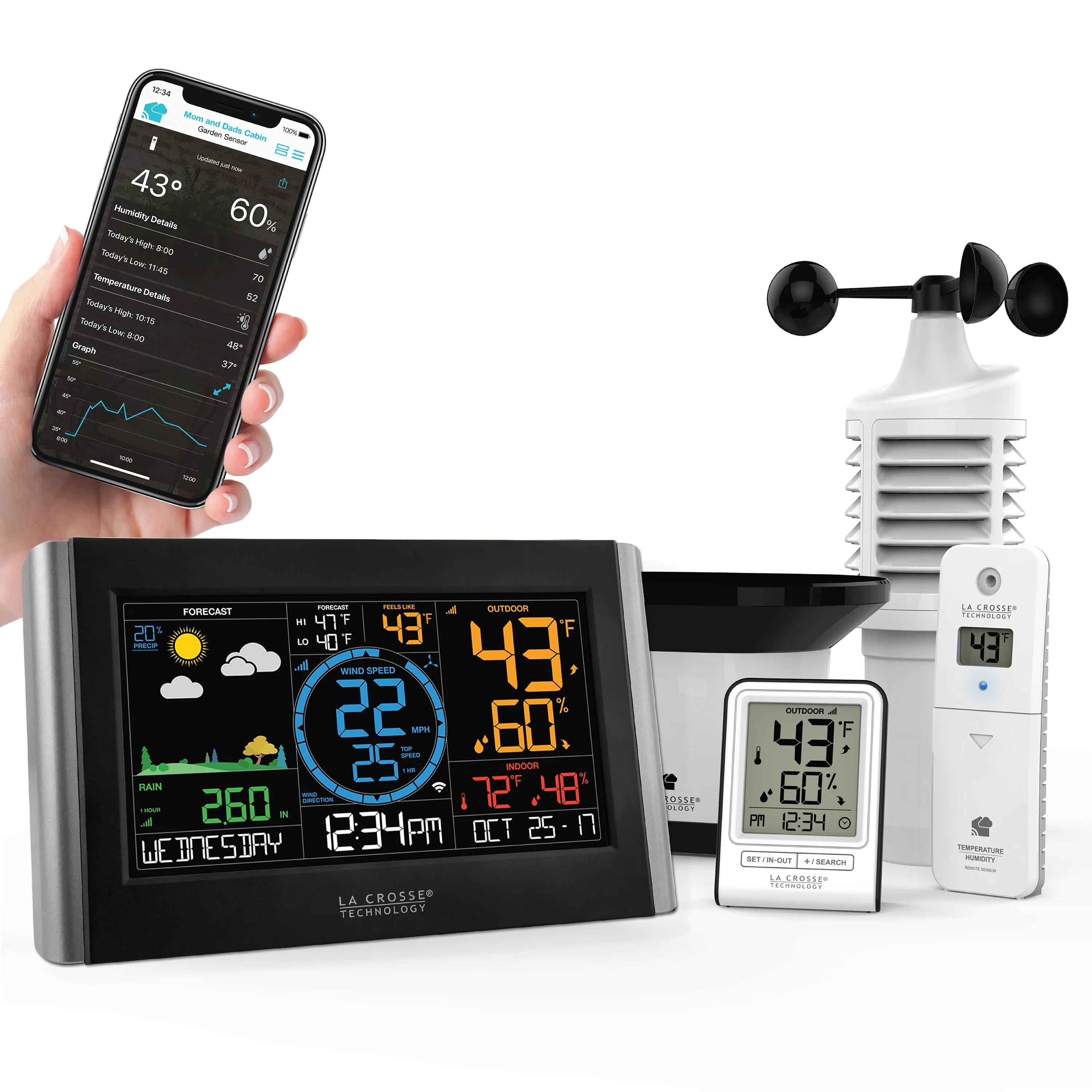 V22-WRTHV2 Wi-Fi Professional Weather Station with Bonus Display