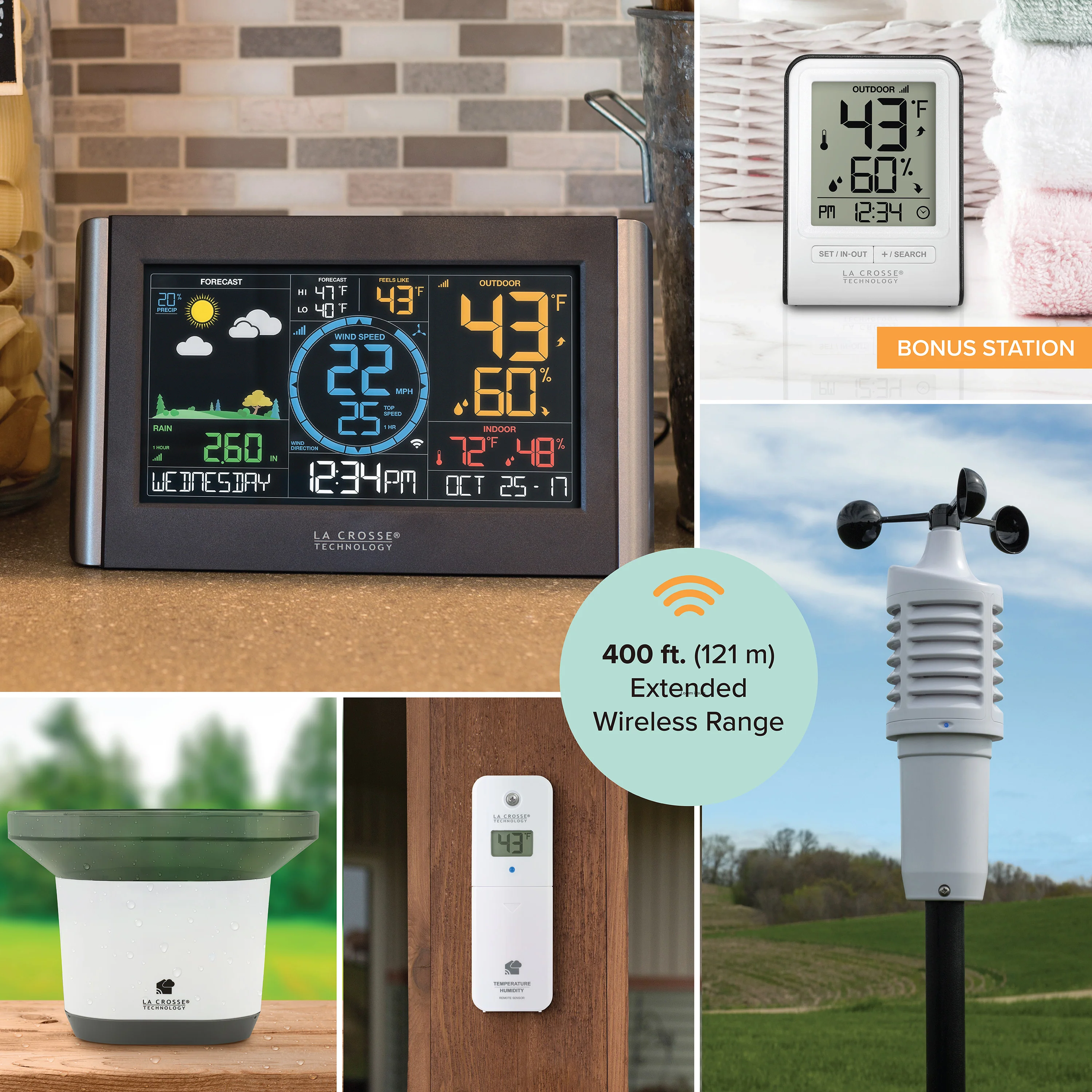 V22-WRTHV2 Wi-Fi Professional Weather Station with Bonus Display - Image 2