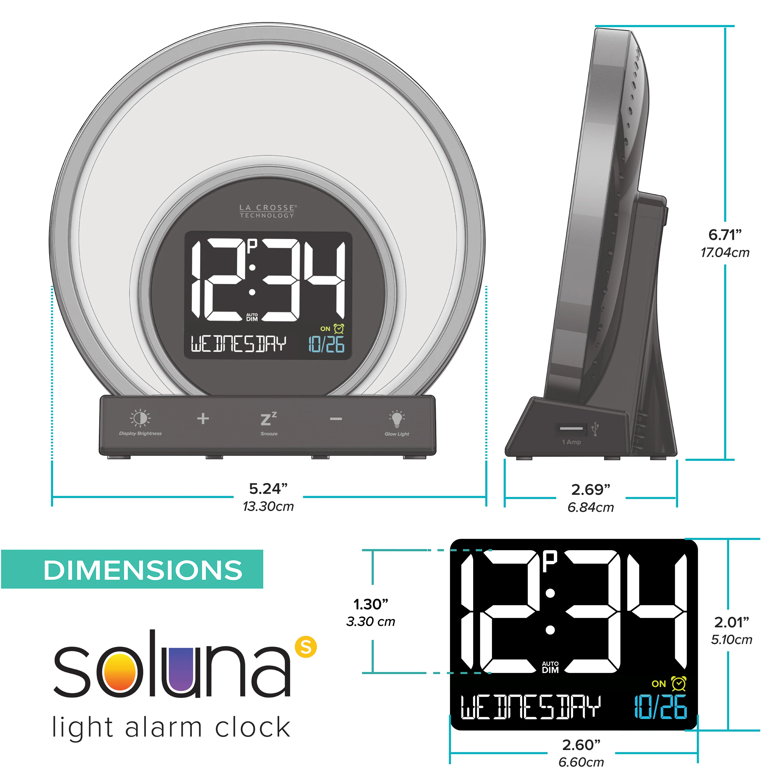 W74146 Soluna S Light Alarm Clock - Image 9