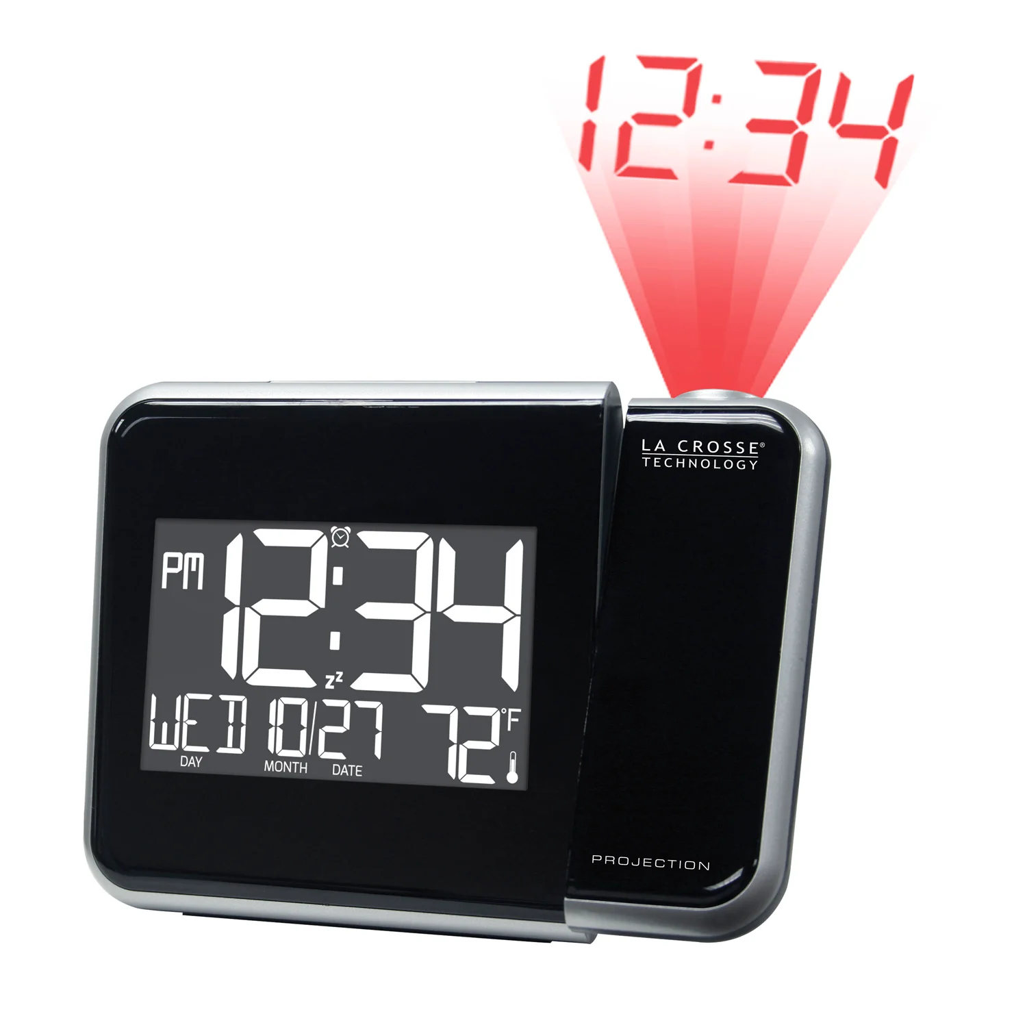 Projection Alarm Clock with Indoor Temperature - Image 3