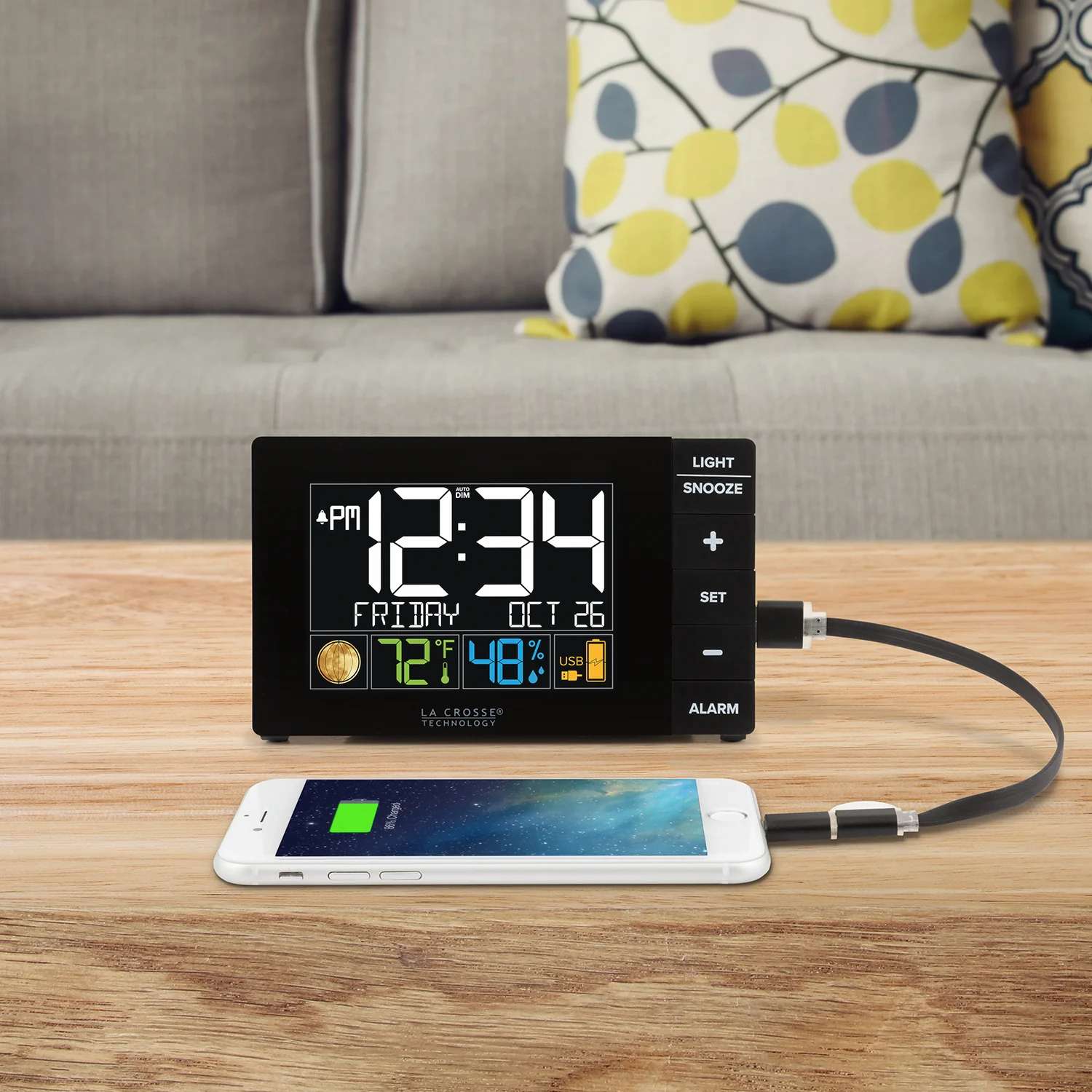 W88723V2 Multi-Color Alarm Clock - Image 3