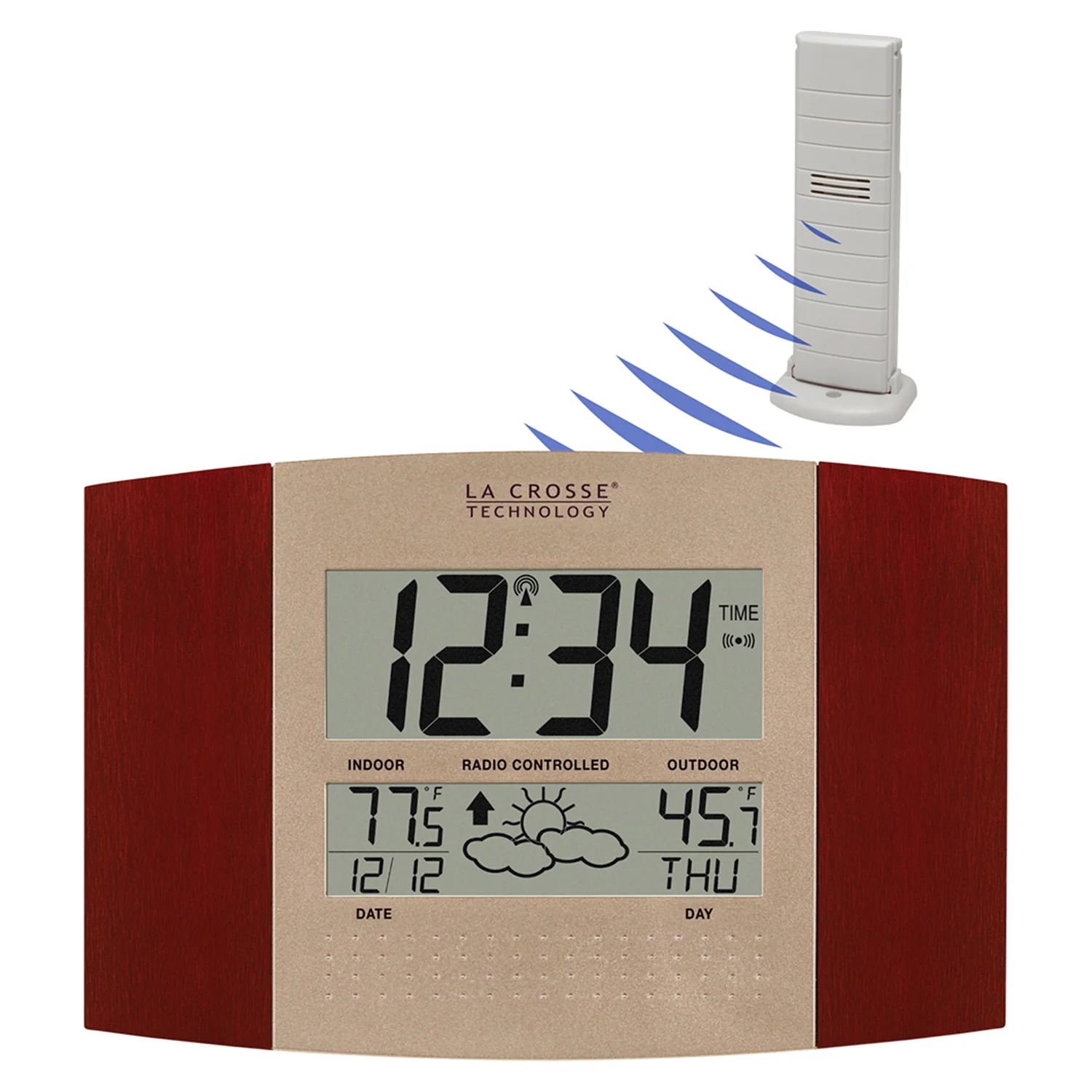 Atomic Digital Wall Clock with Forecast and Weather - Image 2