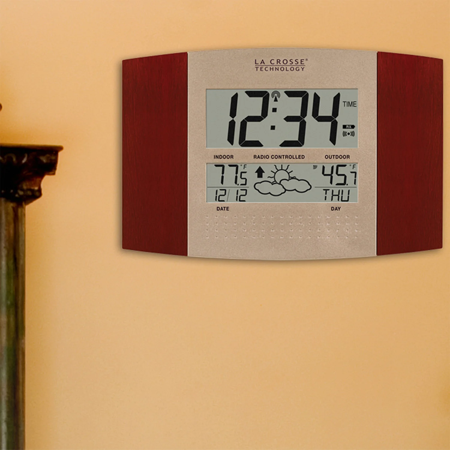 Atomic Digital Wall Clock with Forecast and Weather - Image 3
