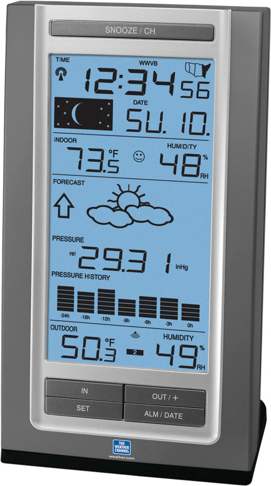 Wireless Forecast Station with Pressure History