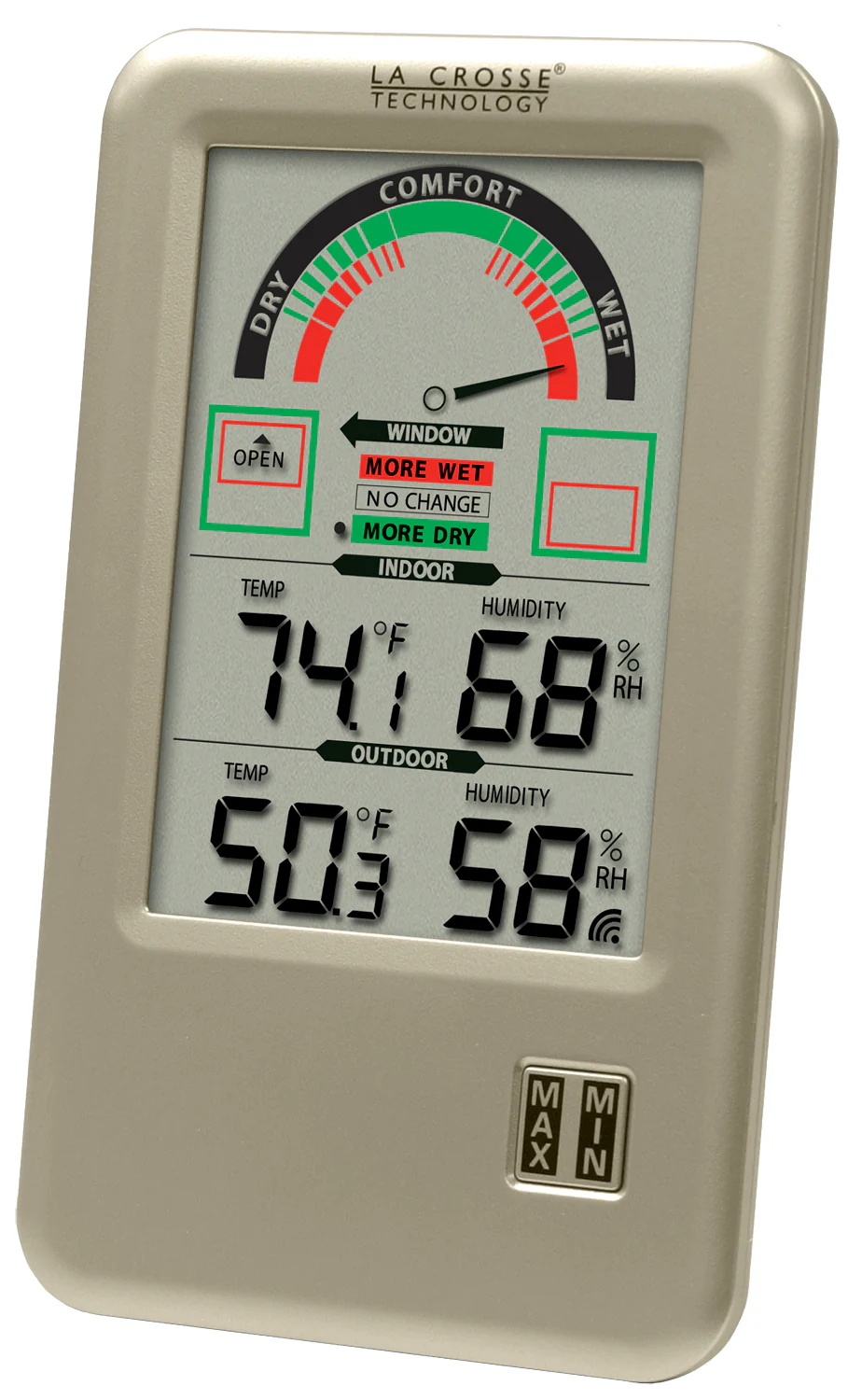 Comfort Meter with Indoor/Outdoor Temperature and Humidity - Image 4