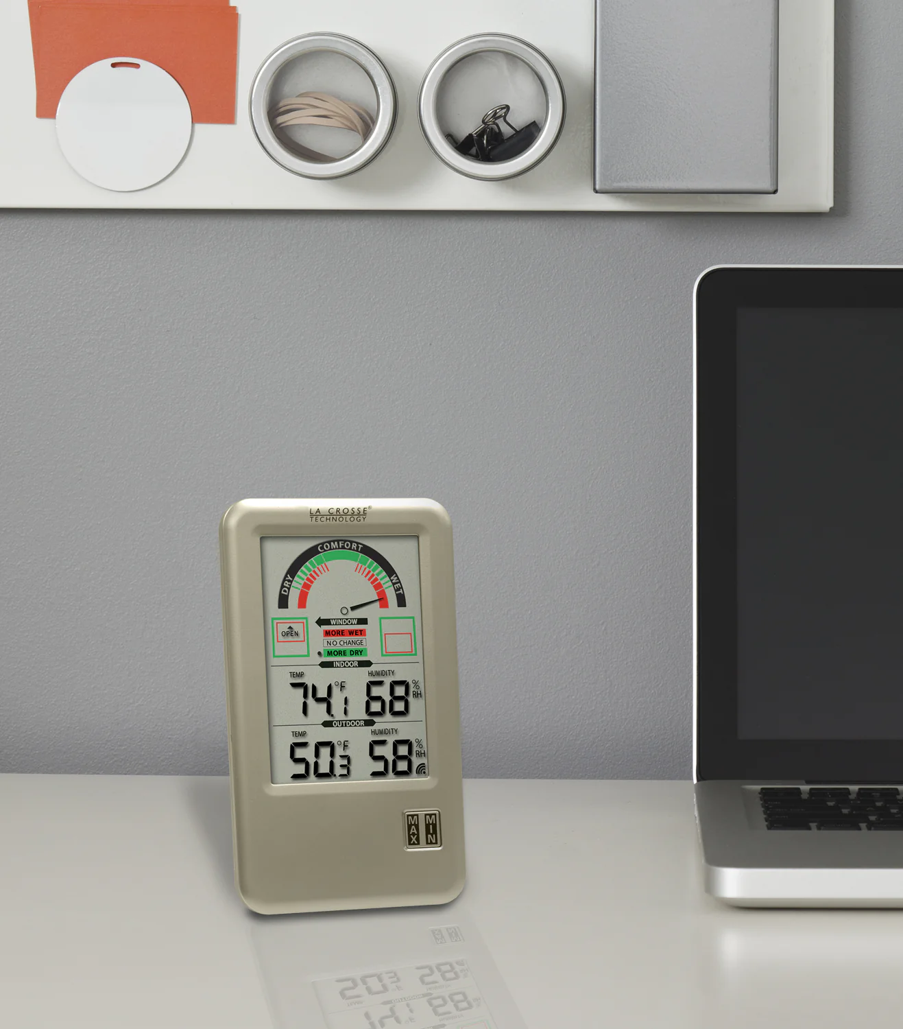 Comfort Meter with Indoor/Outdoor Temperature and Humidity - Image 5