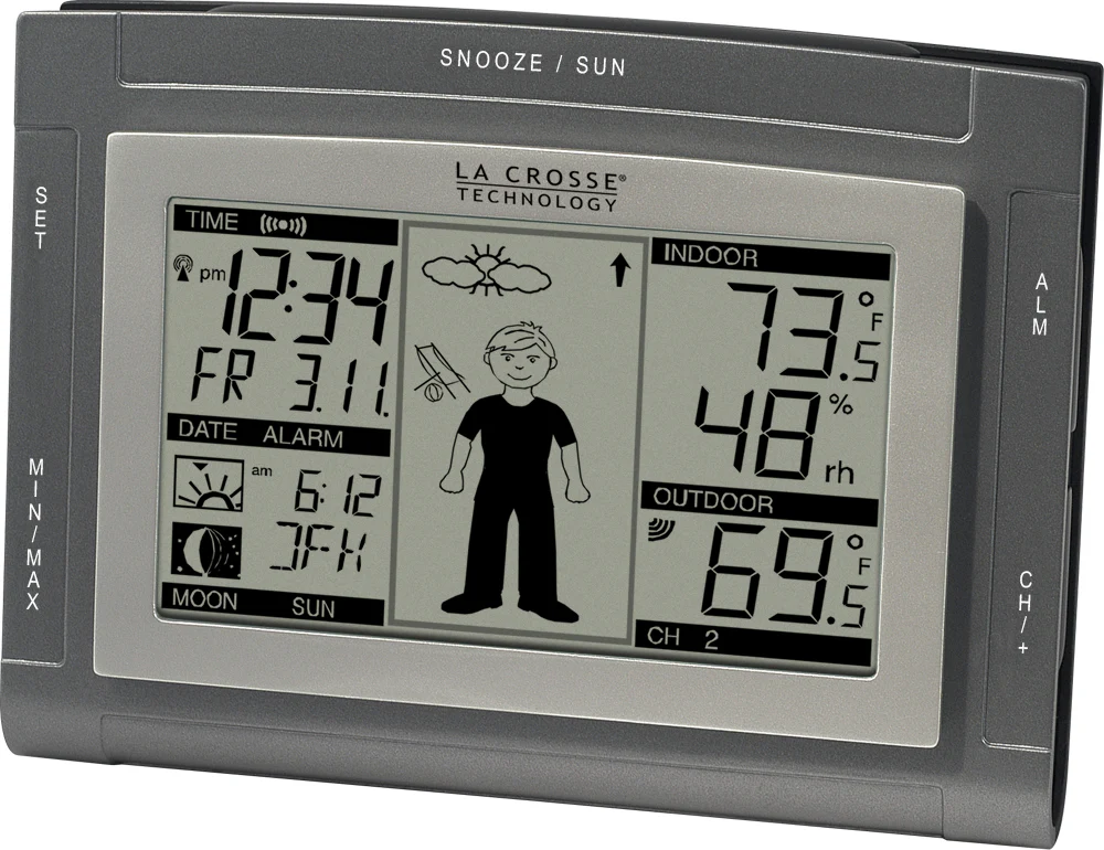 Wireless Weather Station with Sun/Moon and Advanced Forecast Icon